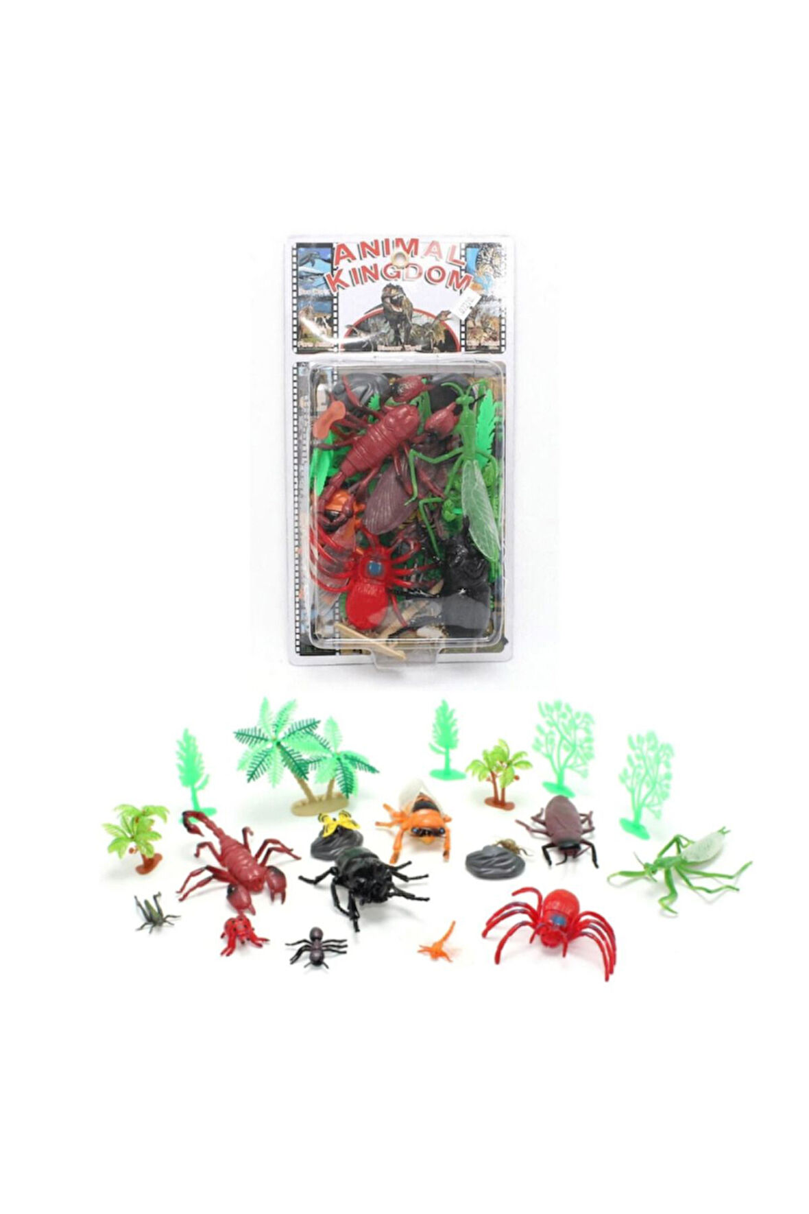 Böcek Hayvan Seti Oyuncak Böcekler Vahşi Hayvanlar Akrep Örümcek Arı Böcek Çekirge Seti 21 Parça