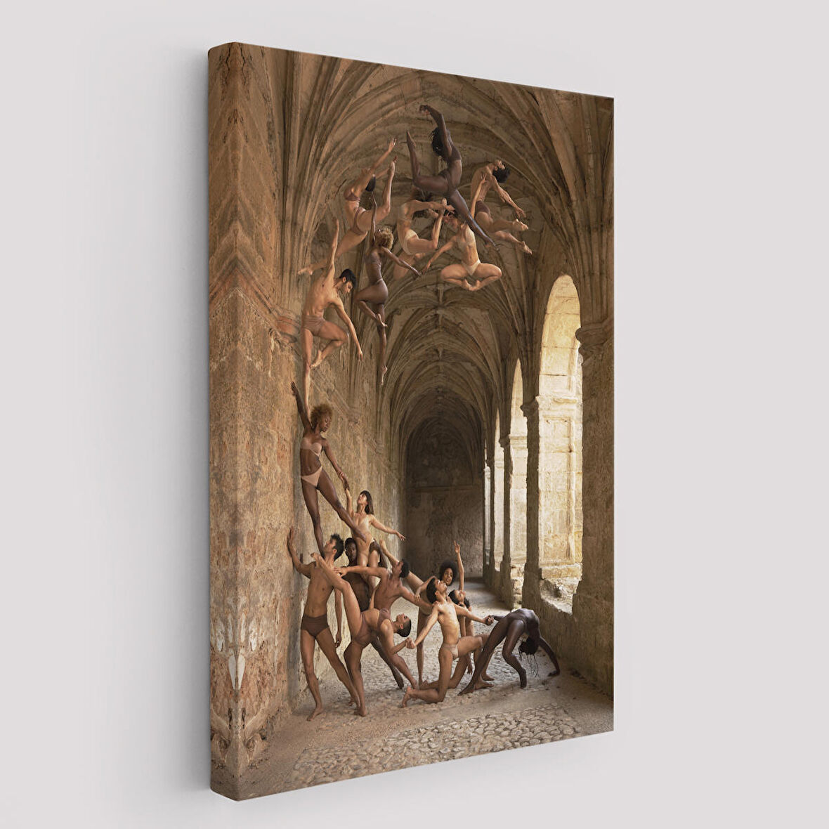 Rob Woodcox İnsan Dalgasi Adlı Eseri Duvar Tablosu-6389