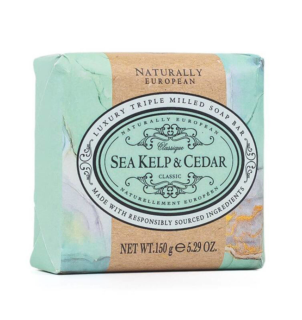 Naturally European Sabun Sea Kelp & Cedar 150 Gr