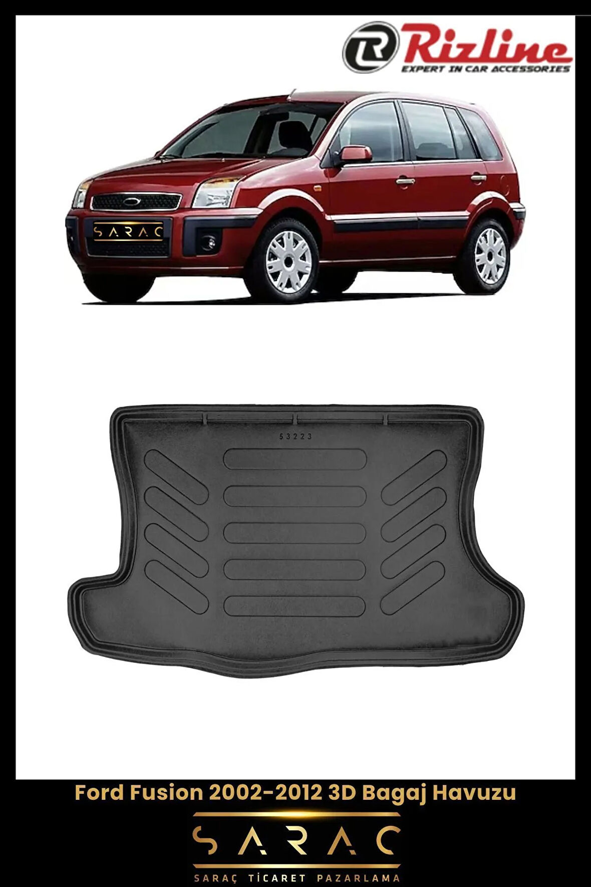 Rizline Ford Fusion 2008 Model 3D Bagaj Havuzu