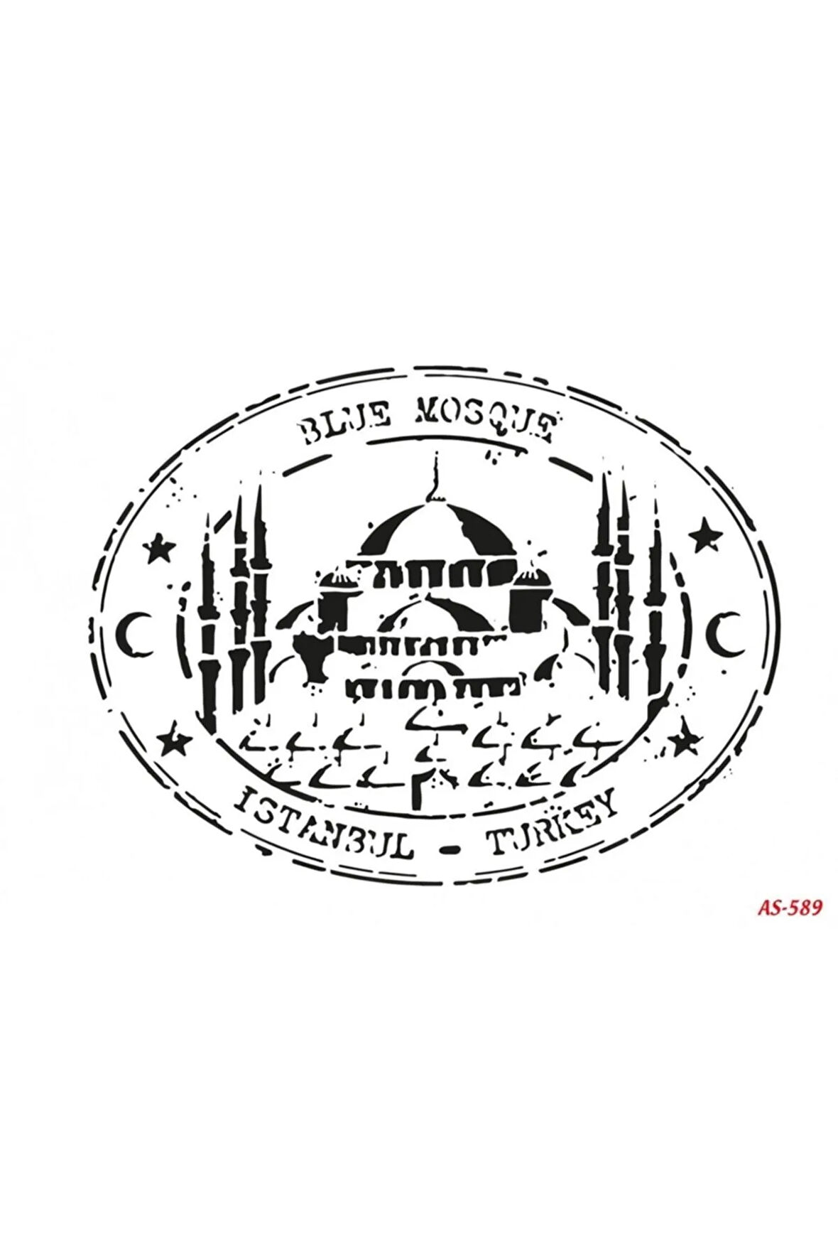 Sultanahmet Cami Cadence A4 Stencil AS589