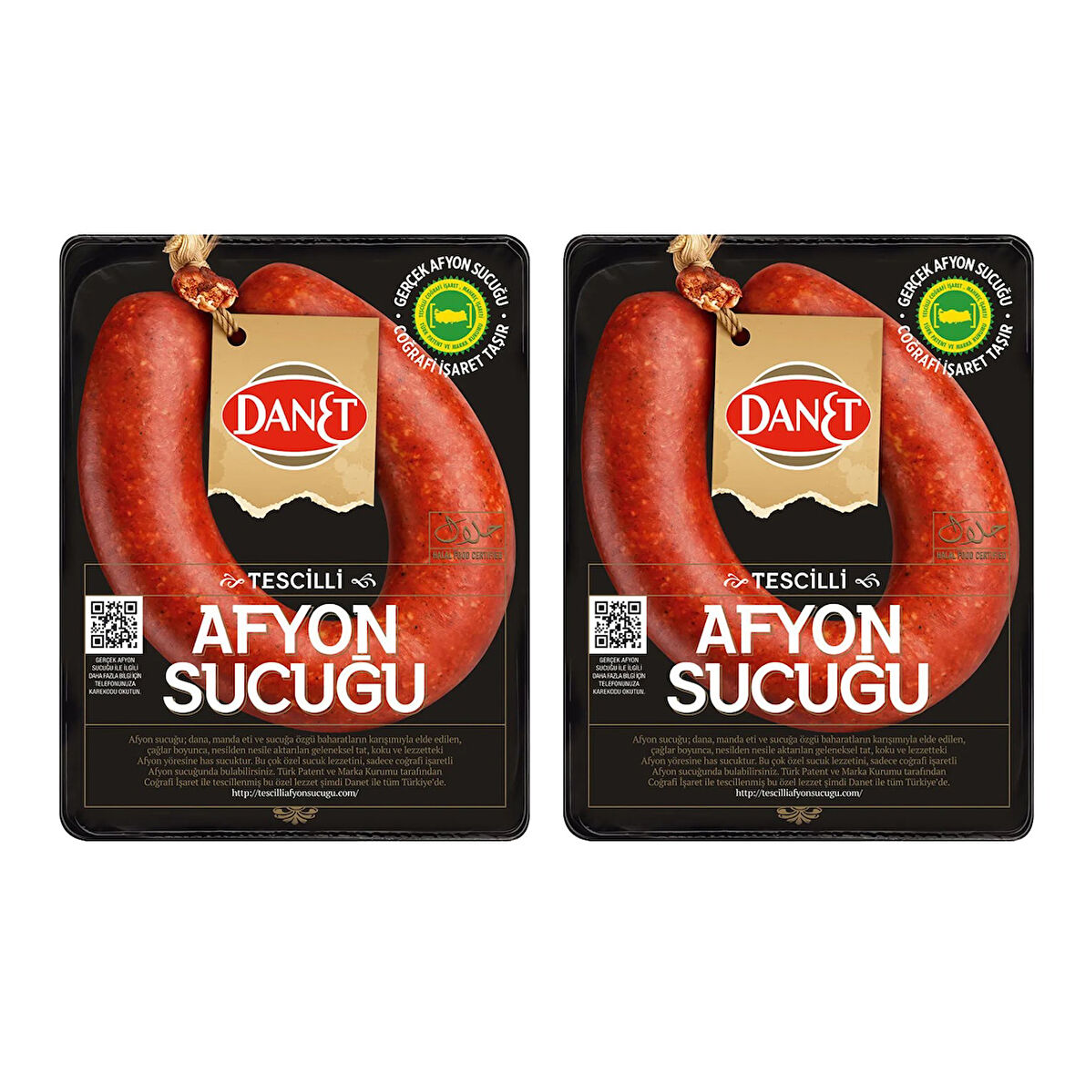 Danet Tescilli Afyon Sucuğu Fermente 300 g 2 li