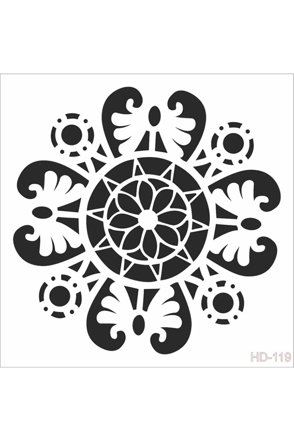 Hd119 Home Dekor Stencil 45x45