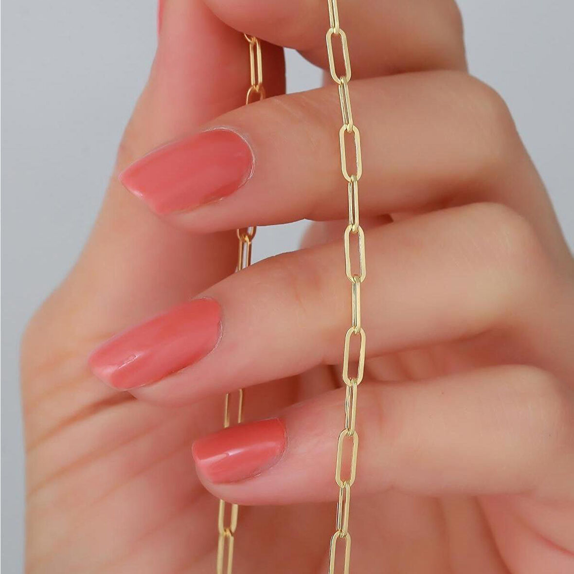 14 Ayar Altın Mini Ataş Bileklik 3 mm