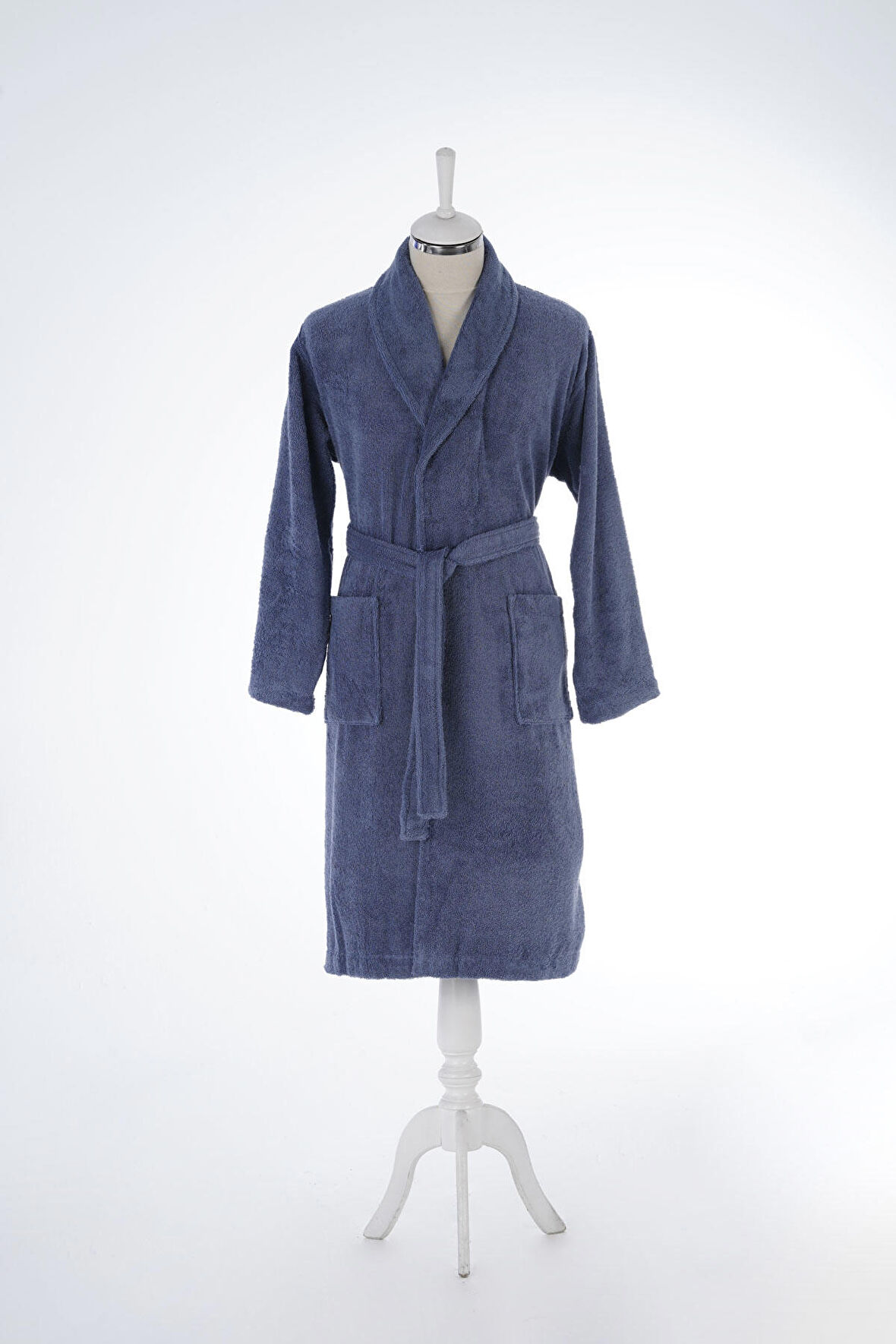 Colourist Şal Yaka Bornoz Indigo Xl Beden
