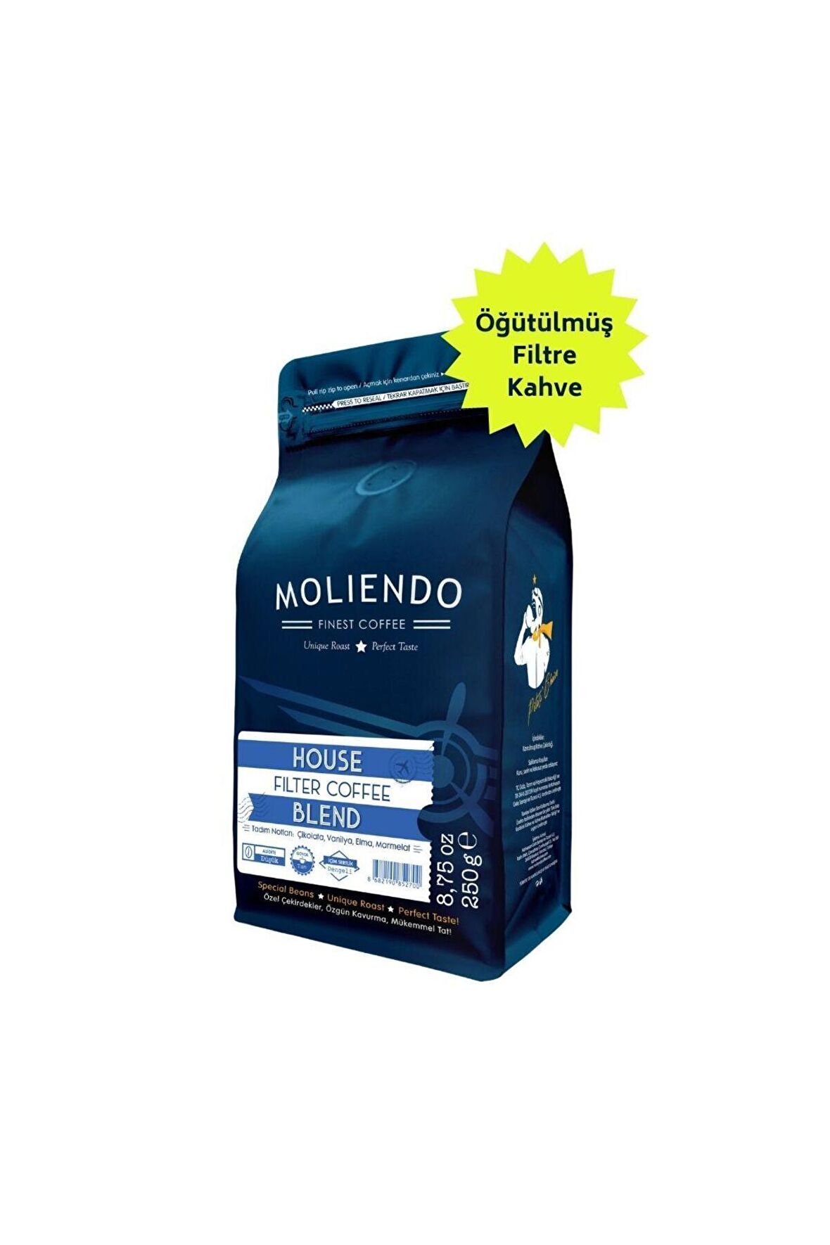 Moliendo House Blend Filtre Kahve ( Öğütülmüş Filtre Kahve ) 250 G.