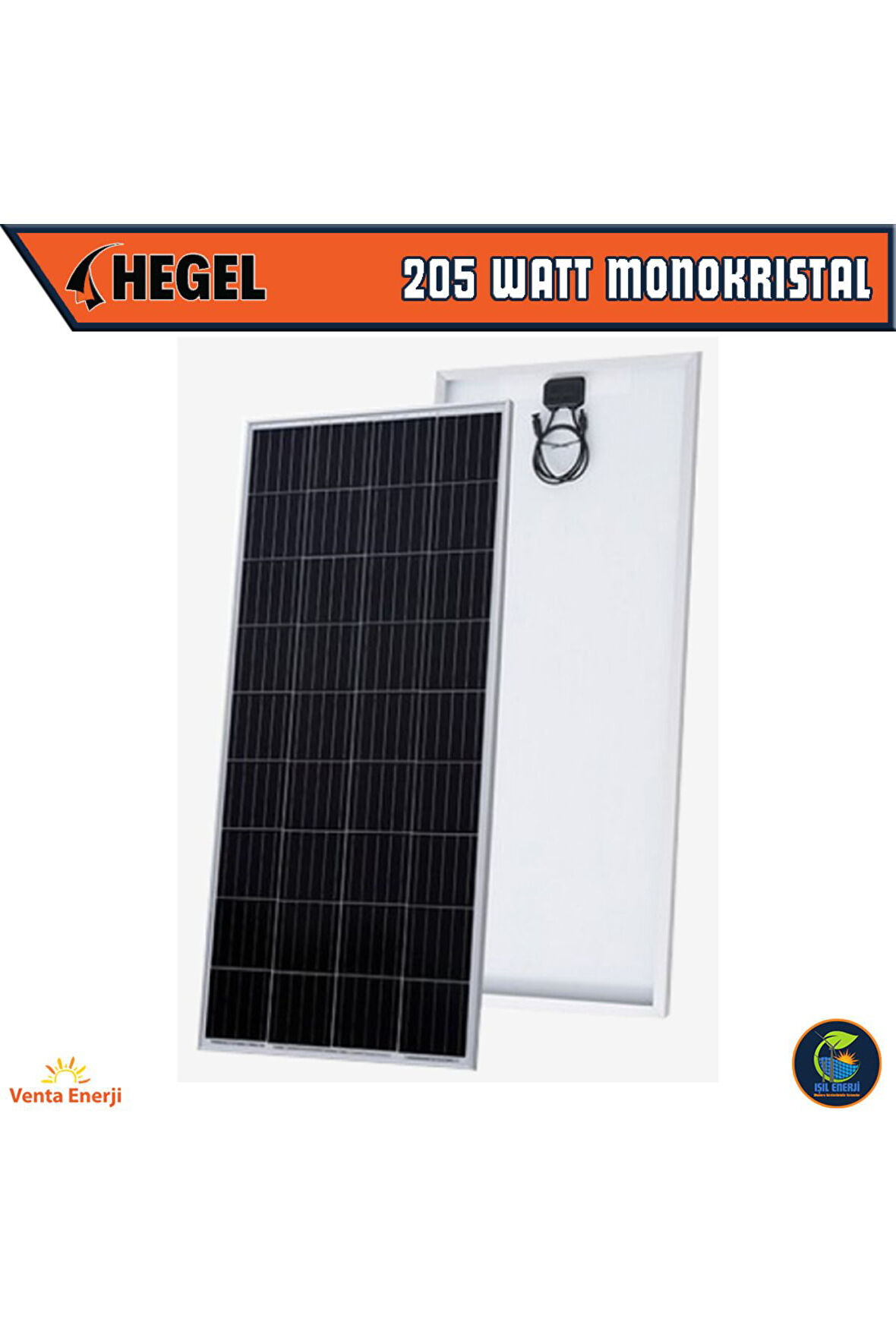 205 WATT MONOKRİSTAL GÜNEŞ PANELİ