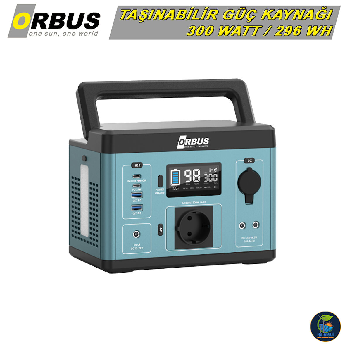 ORBUS 300W Power Station - 300 Watt Taşınabilir Güç Kaynağı 