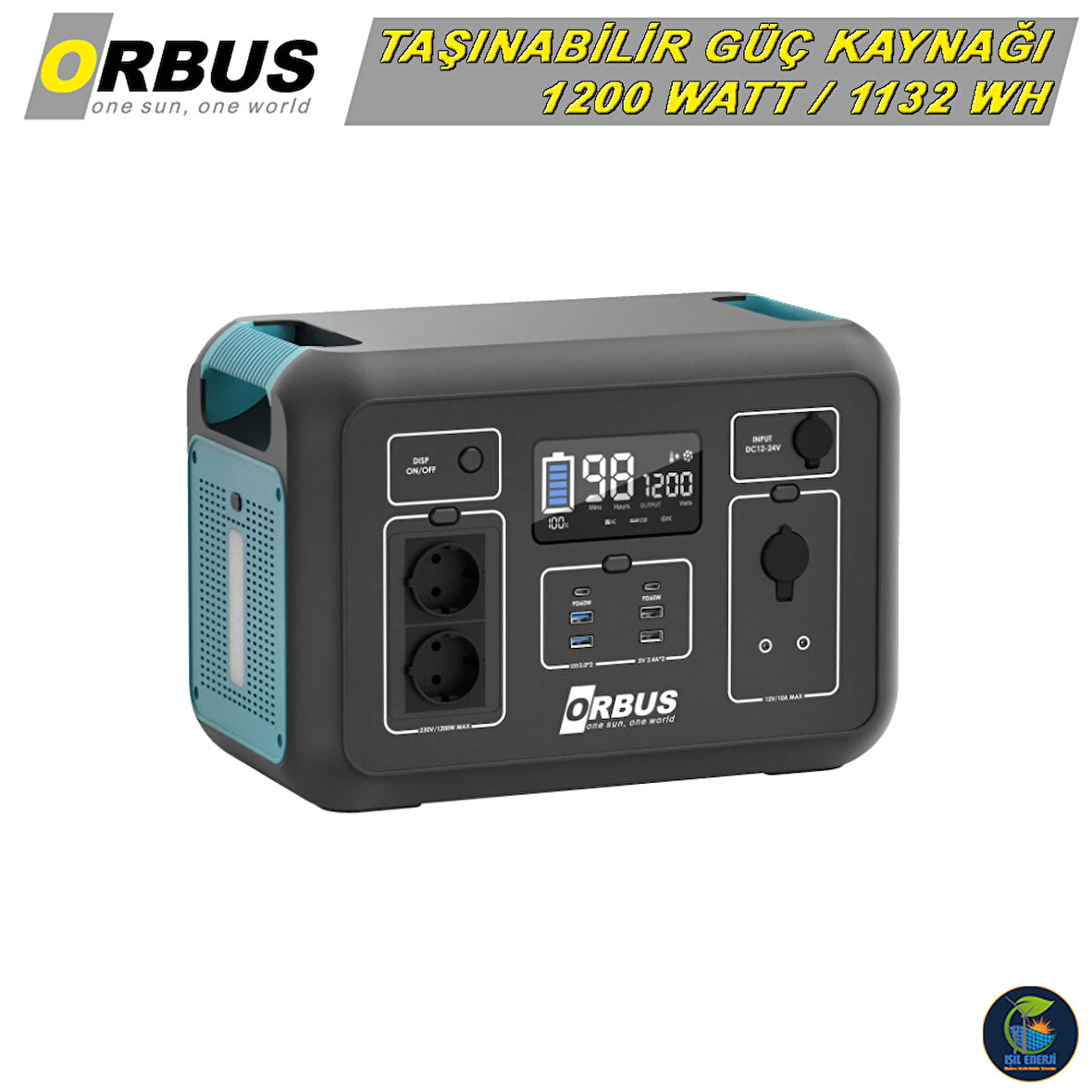 ORBUS 600W Power Station - 600 Watt Taşınabilir Güç Kaynağı 