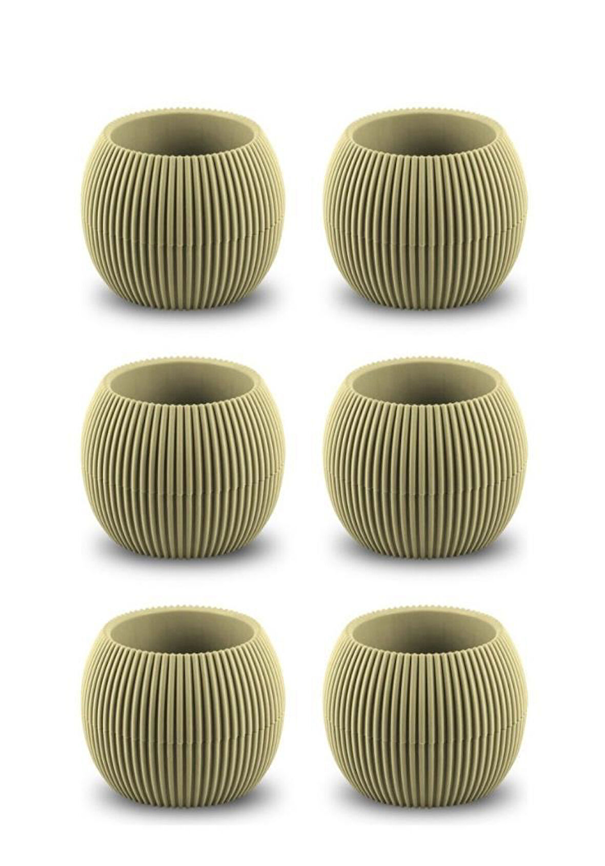 Omnipazar KRS-363 Plastik Mercan Kaktüs Saksı 0.7 Litre Soft Sarı 6 Adet