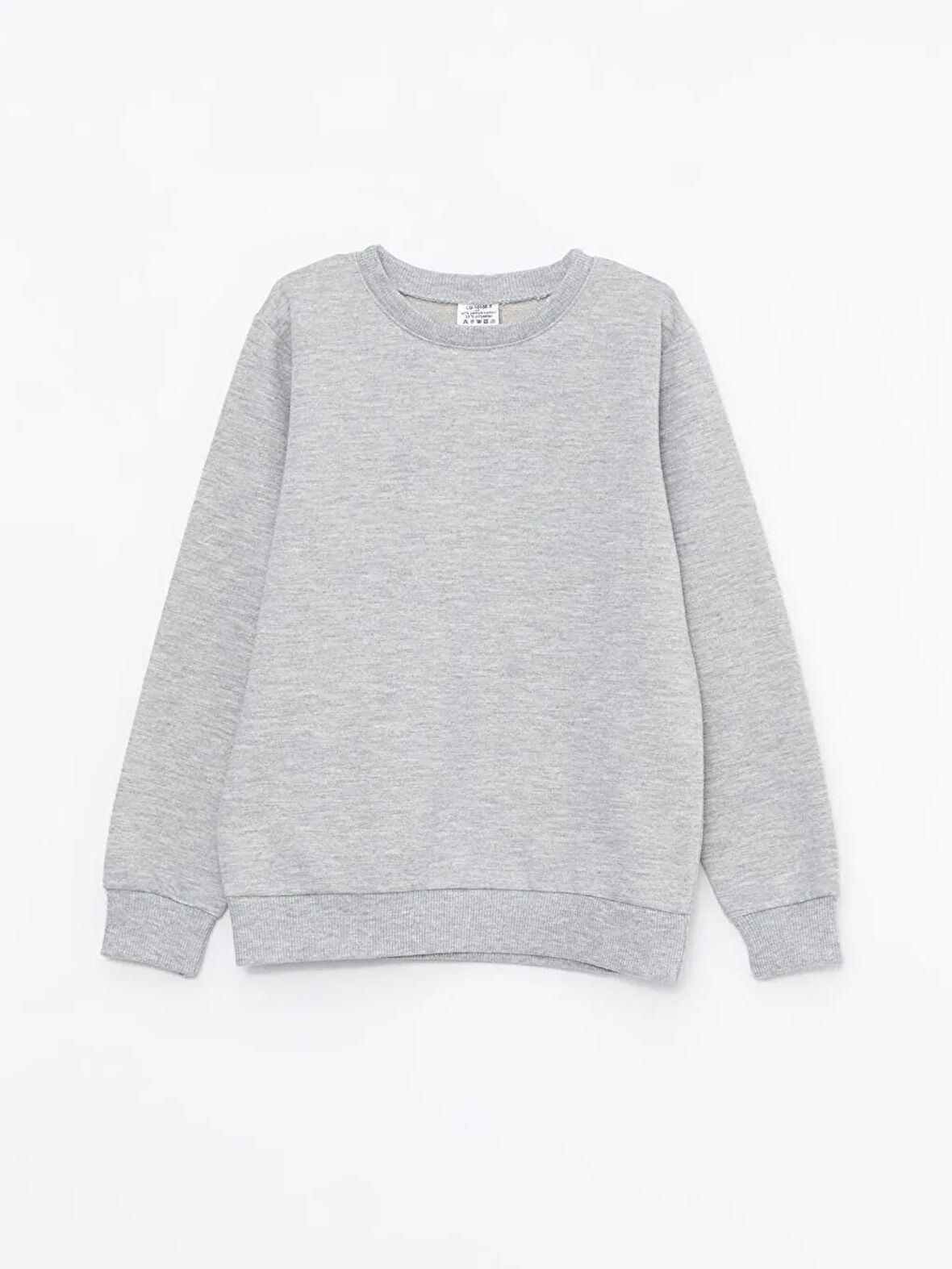 KND-250001 Basic Bisiklet Yaka 3 İplik Kışlık Okul Sweatshirt 