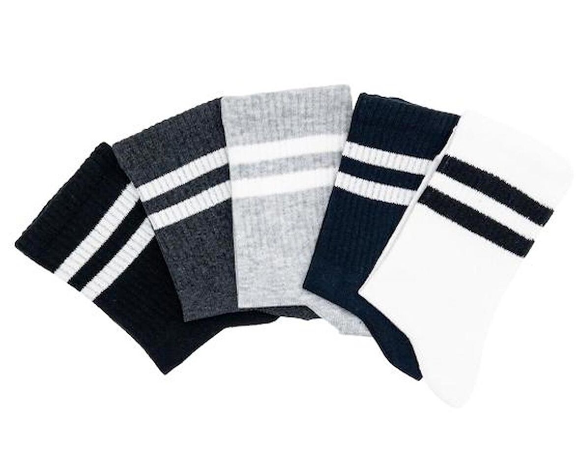 CİHO SOCKS 12 ÇİFT KADIN DÜZ RENKLER TENİS ÇORABI