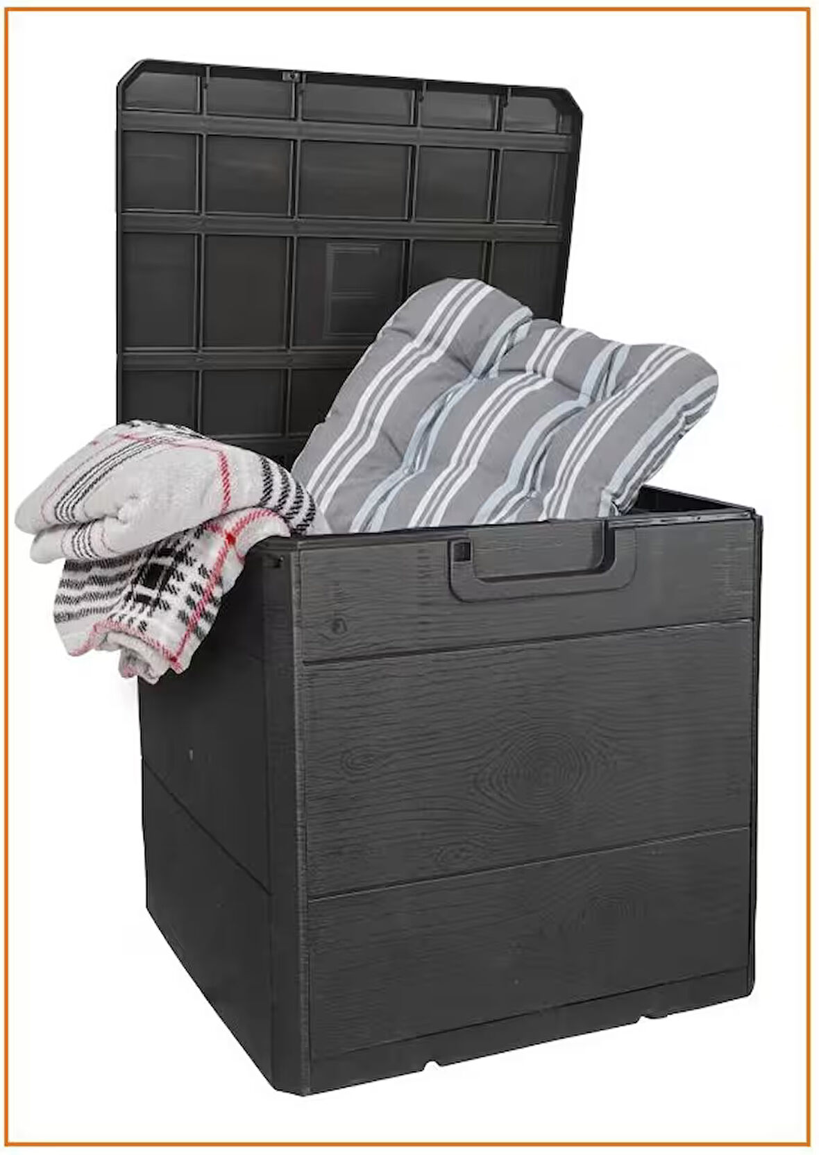 Bahçe Kiler Depolama Sandığı Balkon Saklama Dolabı Kapaklı Plastik Sandık 50X45X50CM 120 Litre