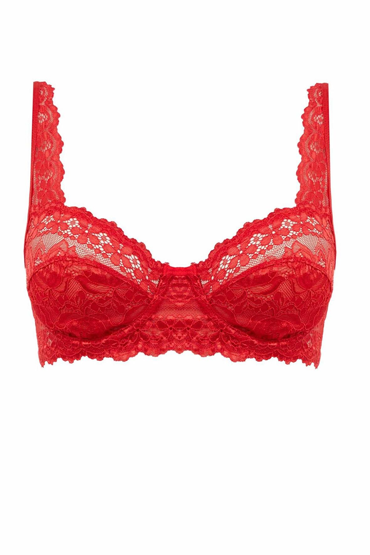 DeFacto Telli Dantelli Kırmızı Tişört Bra-Fall in Love E2306AX24AURD117