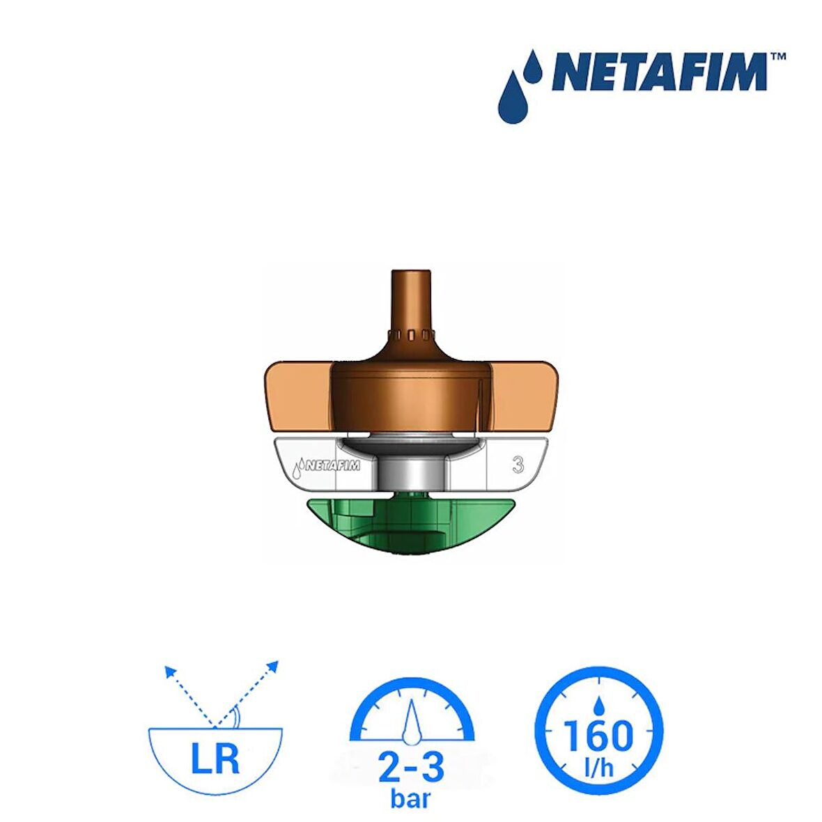 NETAFİM SPINNET™ BAŞLIK 160 L/H ( 10 ADET )