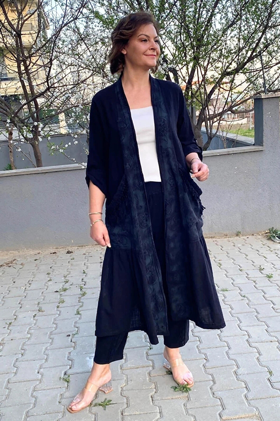 Kadın Siyah Kap Ceket