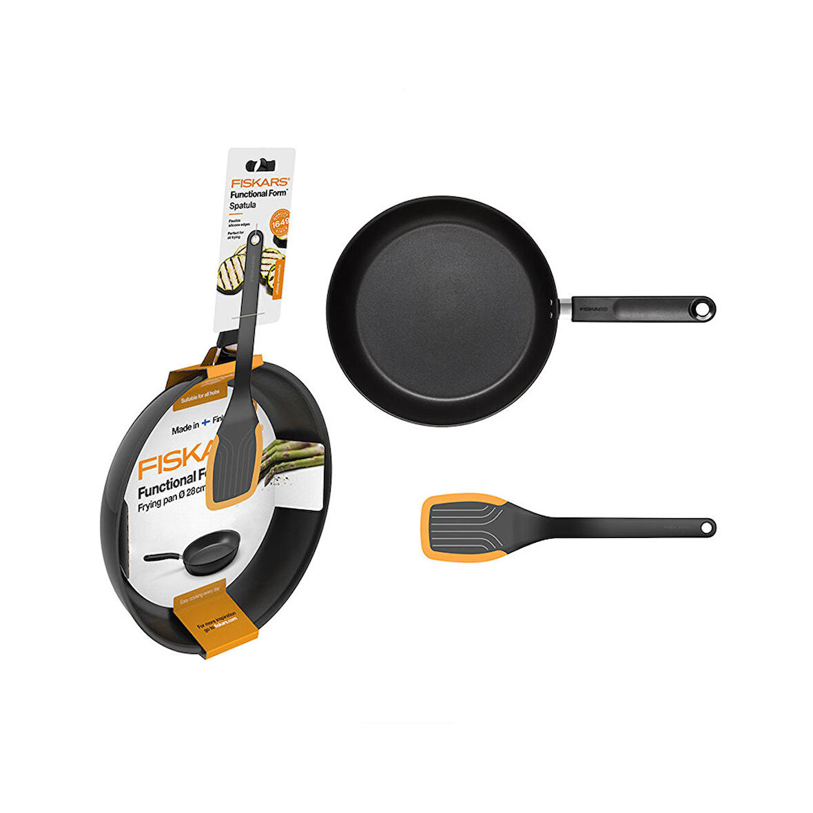 Fiskars Tava 28 cm + Spatula