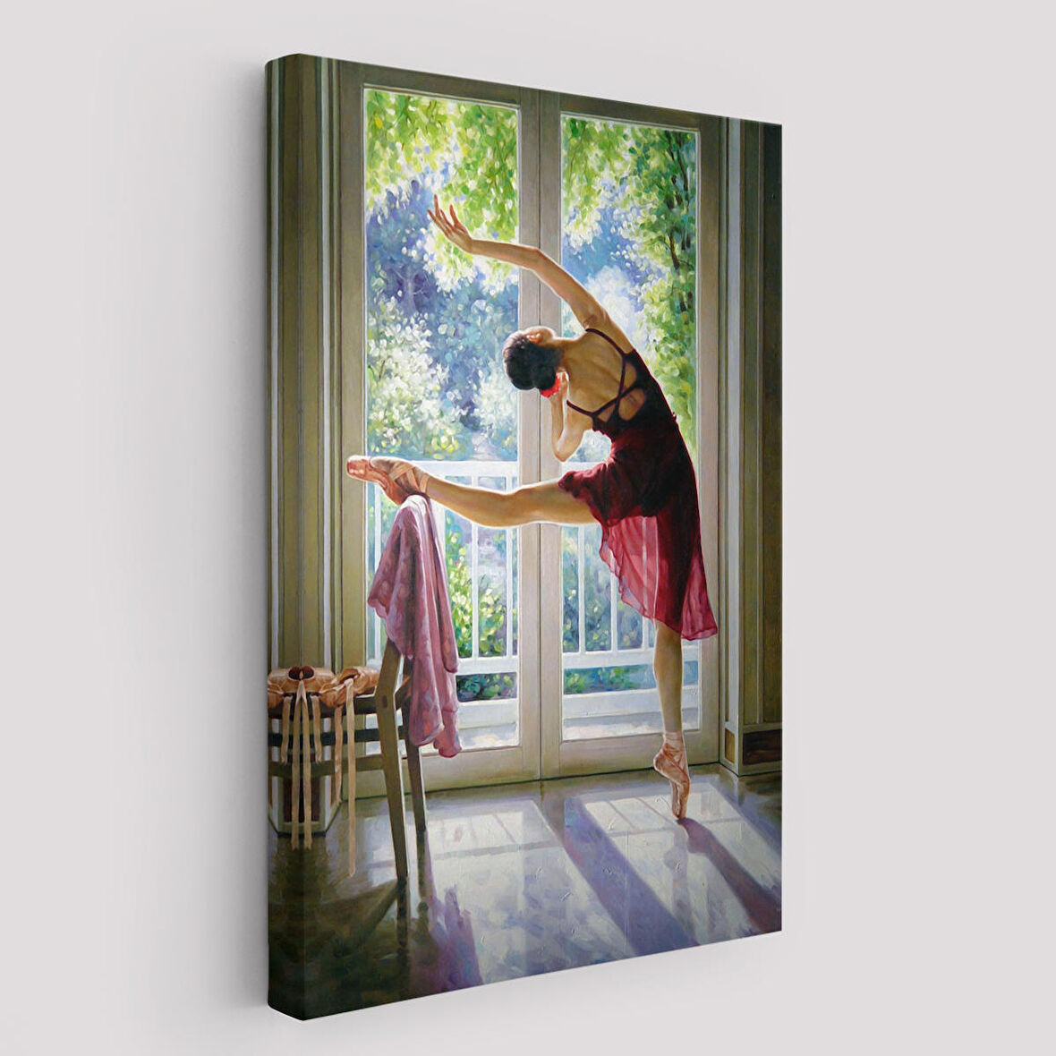 Bale Yapan Dansçı Kadın Duvar Tablosu-6428