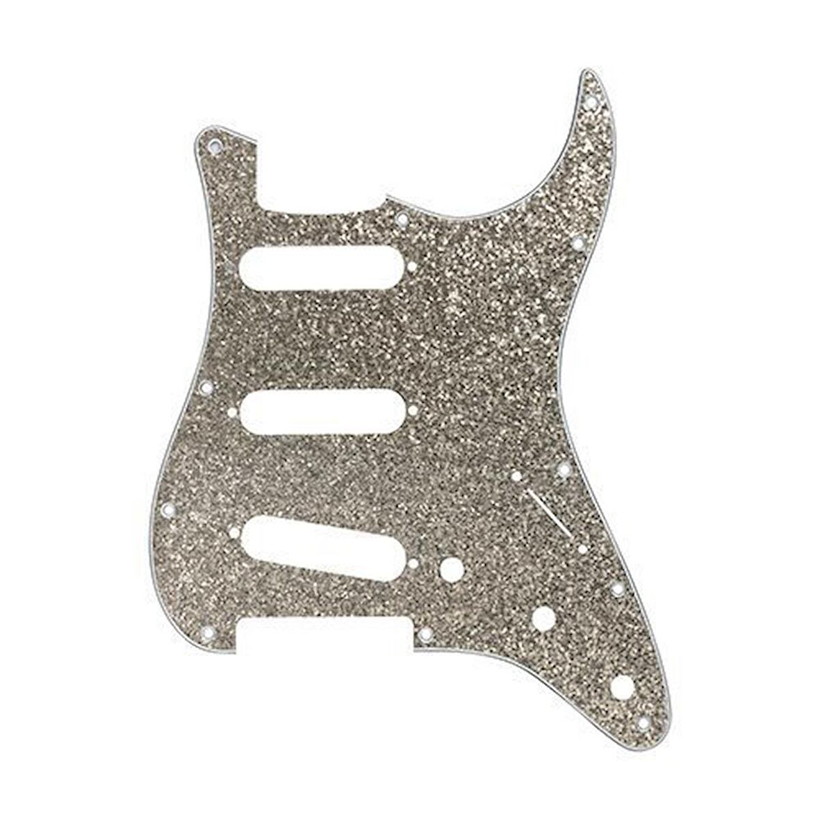 Dandrea DPPSTSIS Strat Tipi Pickguard Silver Sparkle