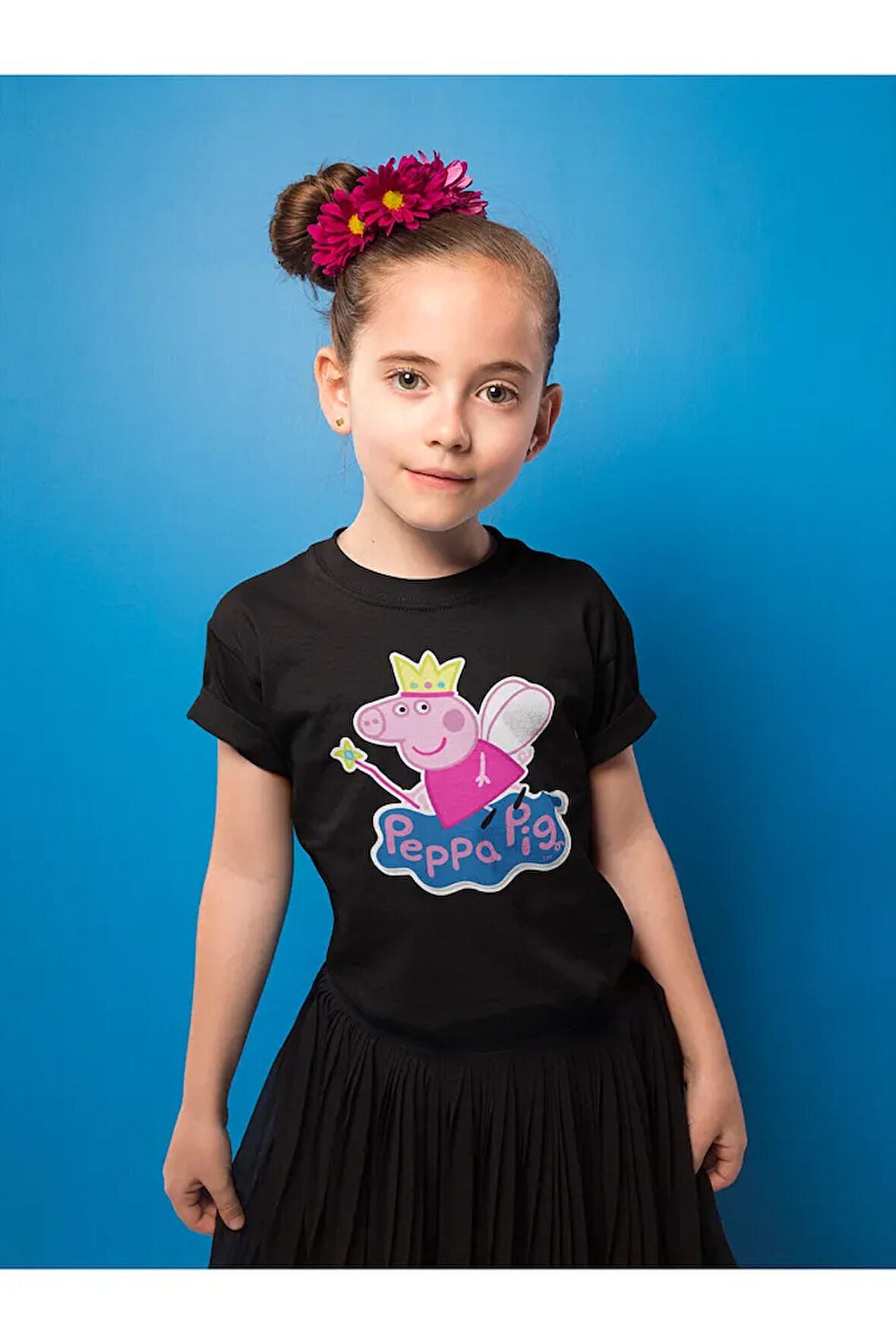 Peppa Pig Baskılı Unisex Çizgi Film Çocuk Tişört (1-12 Yaş)