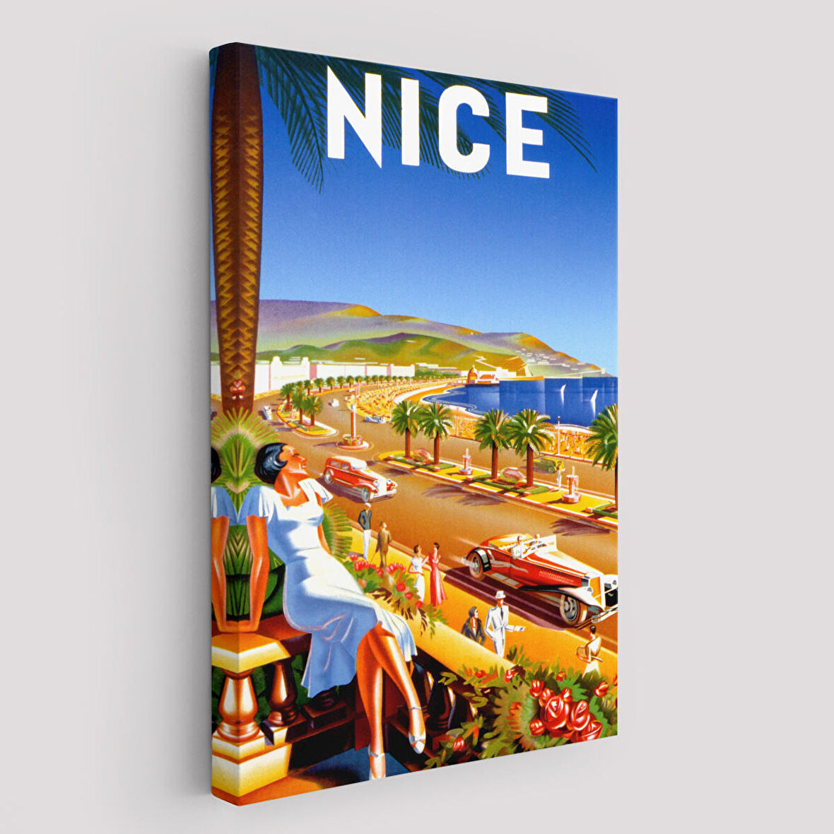 Nice Sahil Yolu Duvar Tablosu-6440