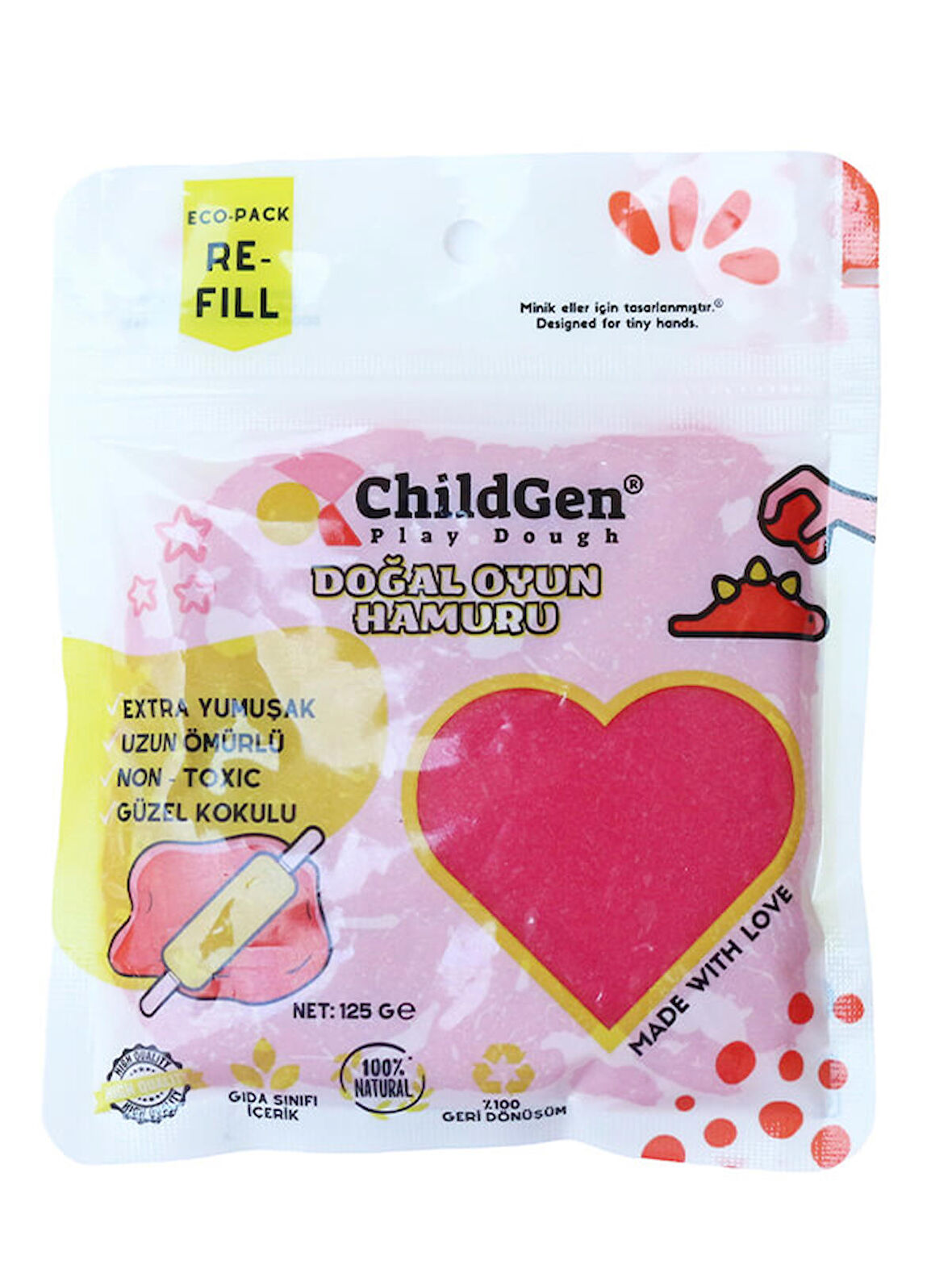 ChildGen 125gr Kartuş Oyun Hamuru - Pembe