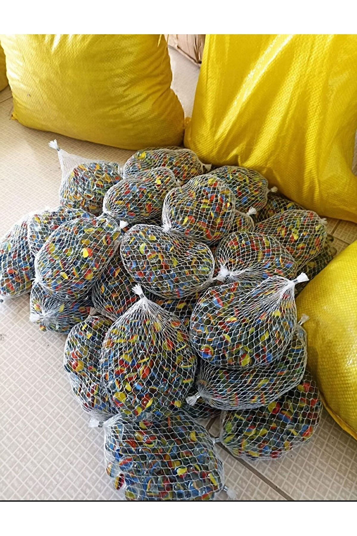 100 Adet Karışık Misket Bilye