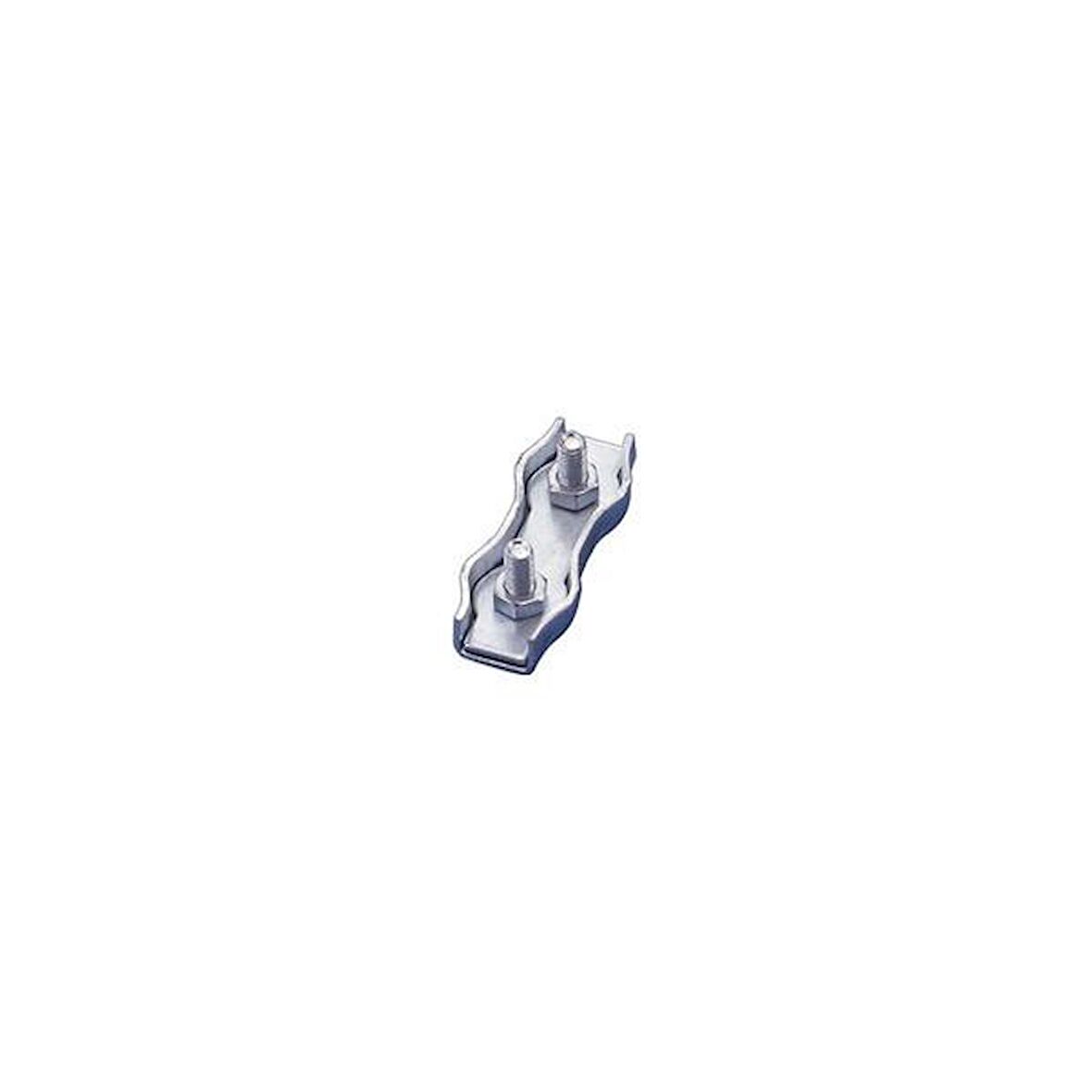 Çiftli klemens, paslanmaz çelik. 8 mm