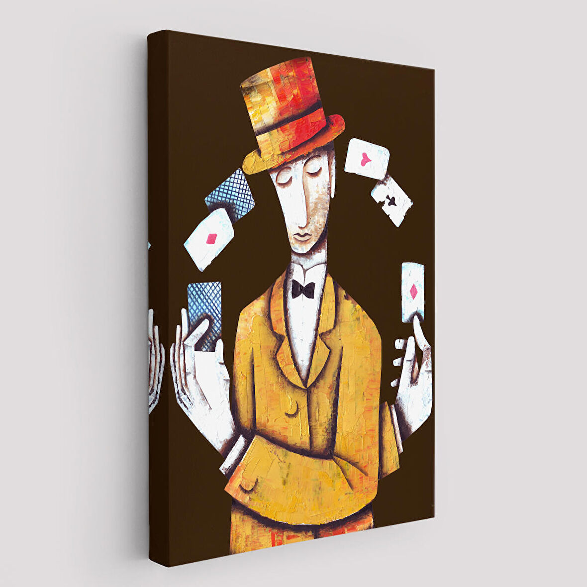 Kumarbaz Adam Dekoratif Duvar Tablosu-6443