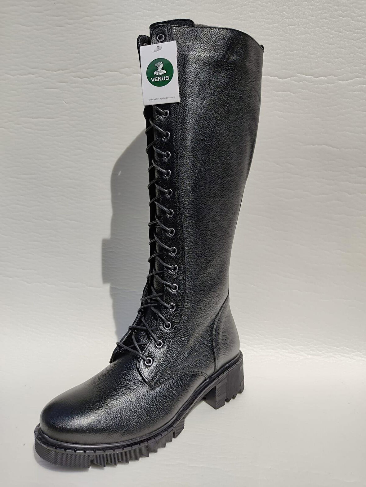 VENÜS 1950855K HAKİKİ DERİ DİZ BOYU UZUN  POSTAL ÇİZME