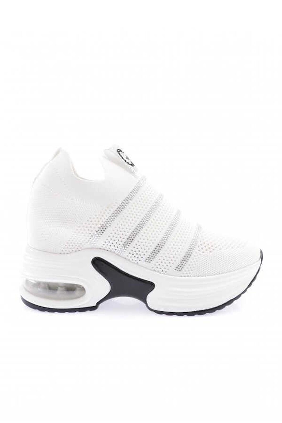 GUJA 24Y300-4 GİZLİ DOLGU TAŞLI TRİKO KADIN SPOR AYAKKABI