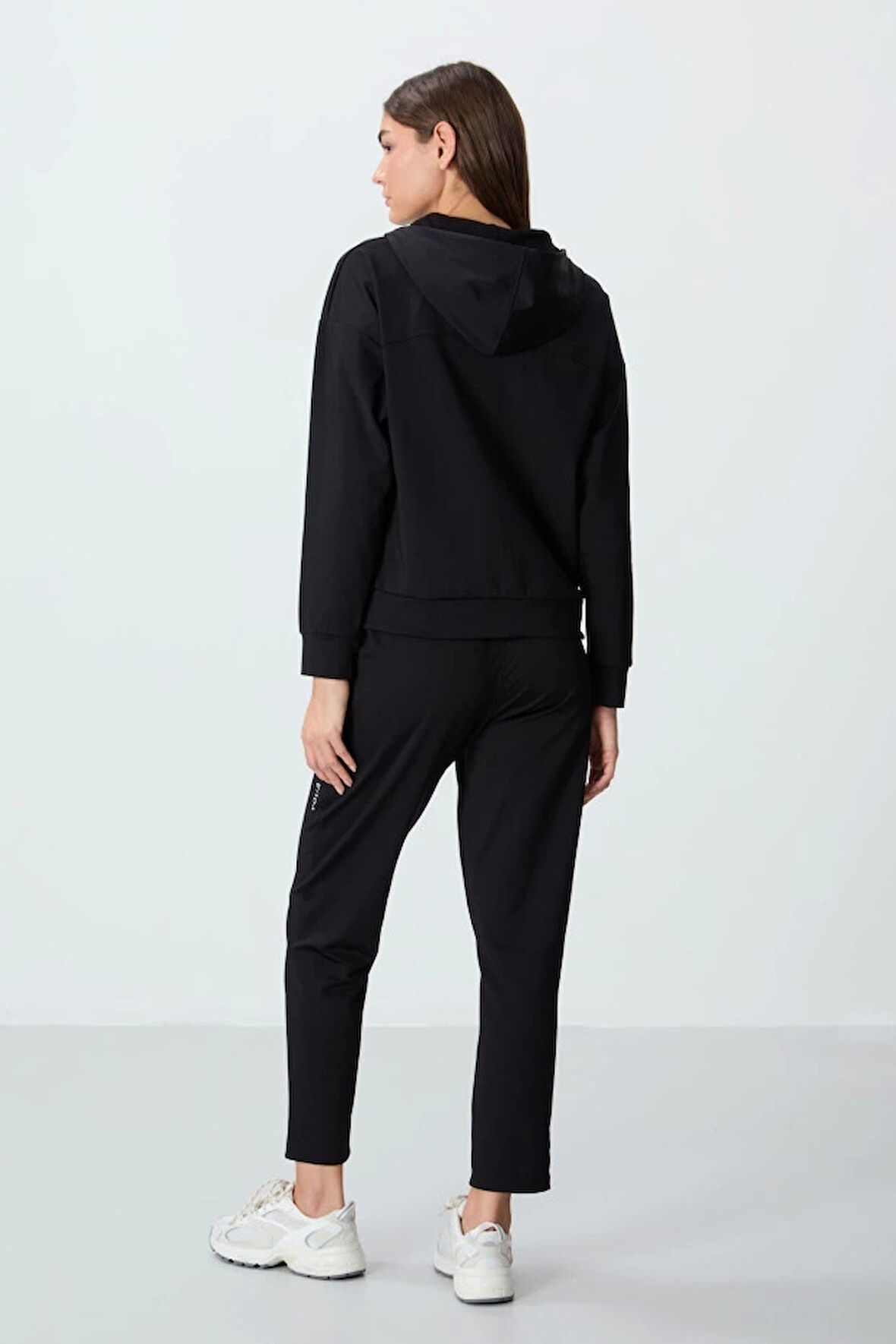 TOMMY LİFE T10BY-95306_01 Kadın CEKET/DAR PAÇA EŞOFMAN TAKIMI SİYAH