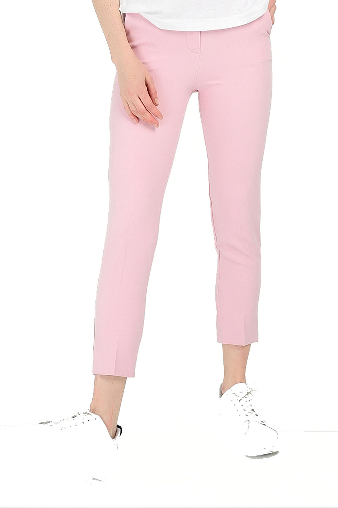 Pantolon - Bilekte Atlas Kumas Pantolon | Pnt19003 Pudra