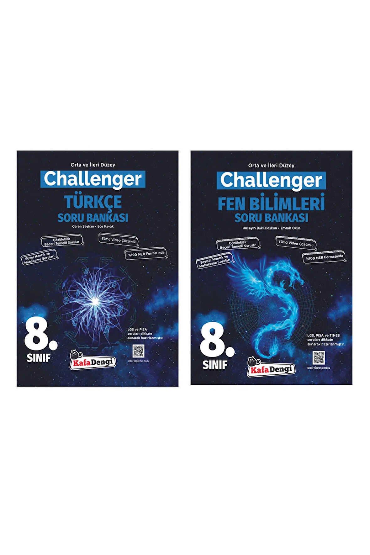 8.Sınıf Challenger Türkçe ve Fen Bilimleri Soru Bankası Seti KafaDengi Yayınları