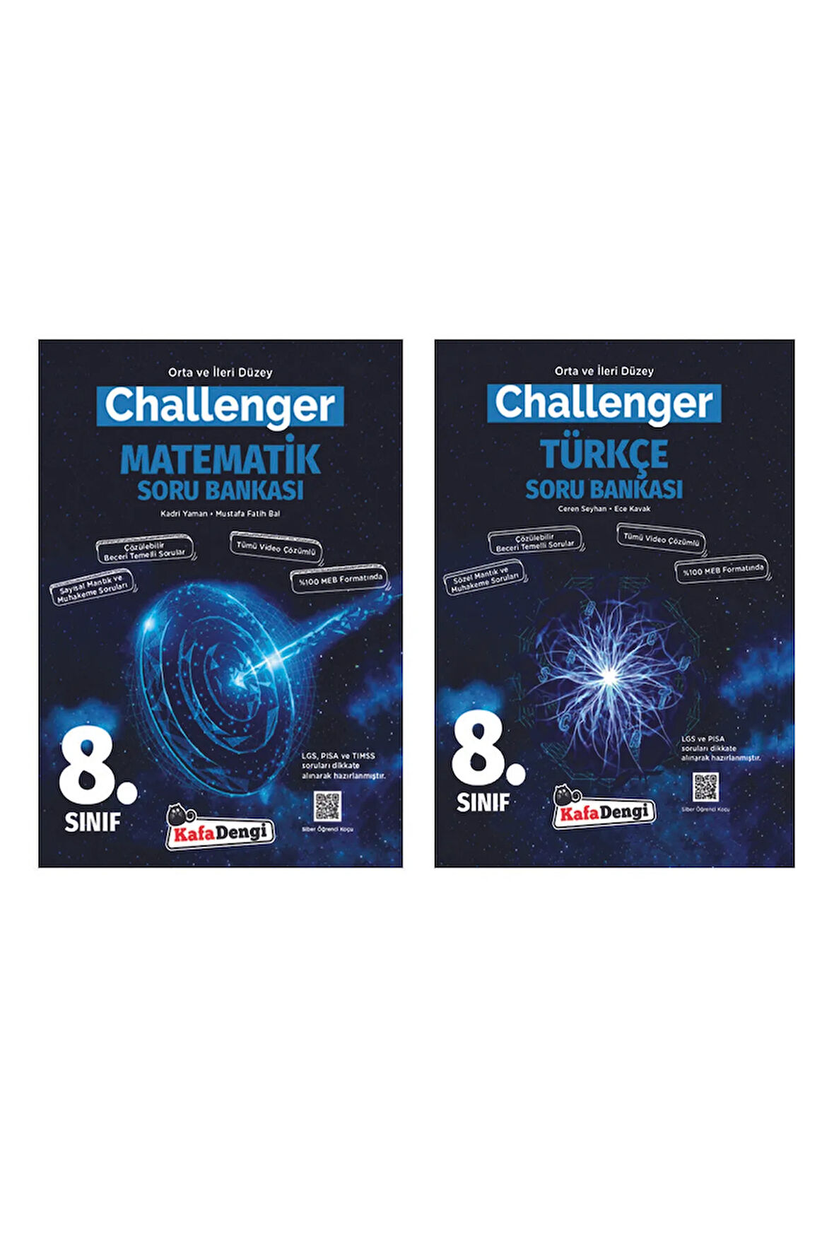 8.Sınıf Challenger Matematik ve Türkçe Soru Bankası Seti KafaDengi Yayınları