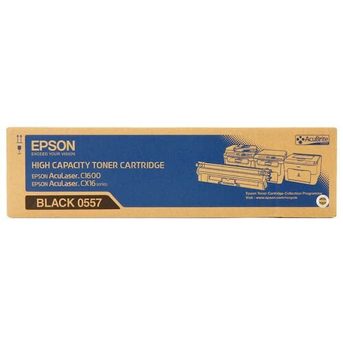 Epson C13S050557 Siyah Black Orjinal Toner Yüksek Kapasite CX16 / C1600