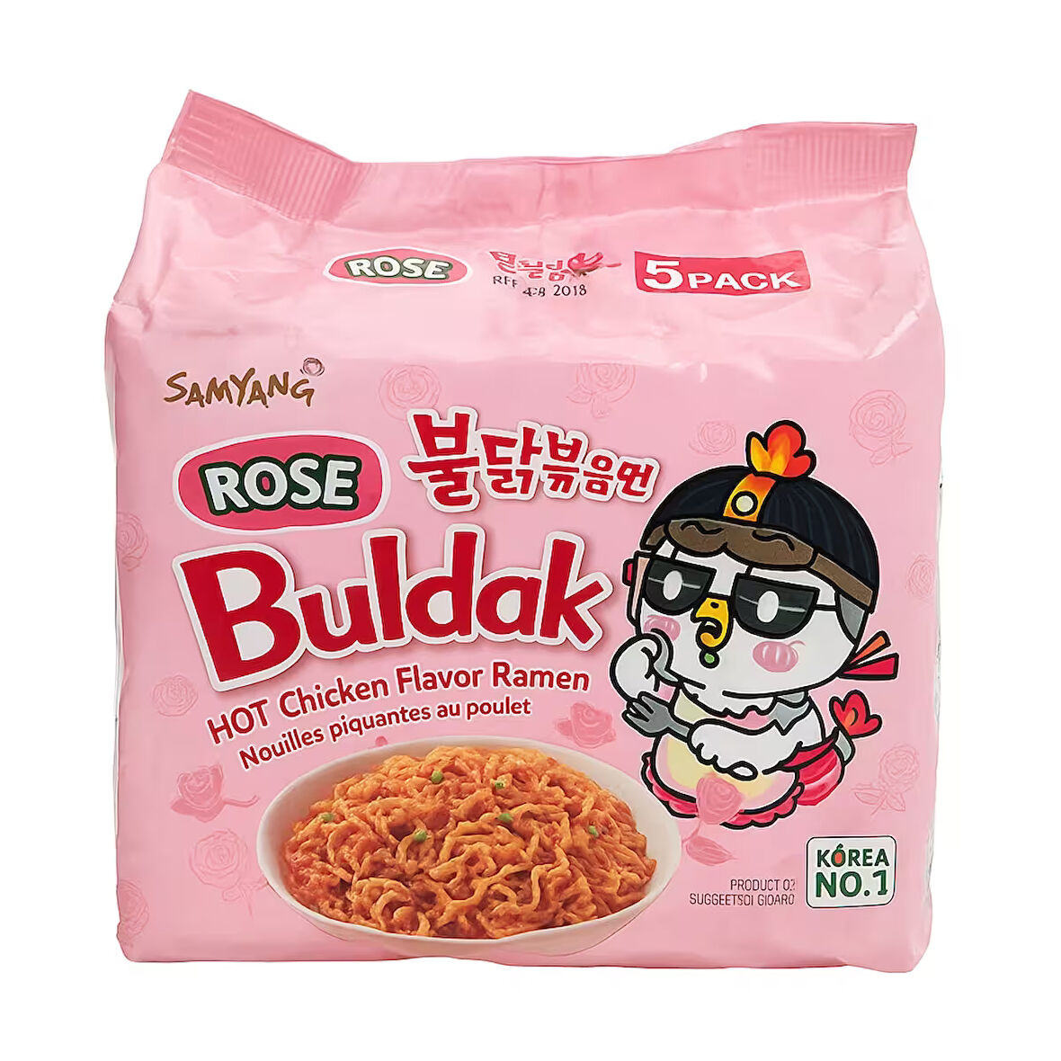 SAMYANG BULDAK ROSE HOT CHİCKEN FLAVOR RAMEN 5Lİ PAKET
