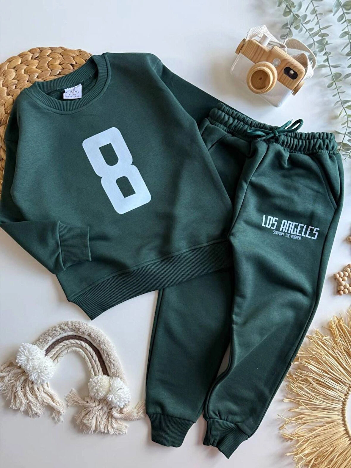 ERKEK ÇOCUK %100 PAMUKLU 2'Lİ ALT - ÜST TAKIM EŞOFMAN TAKIMI