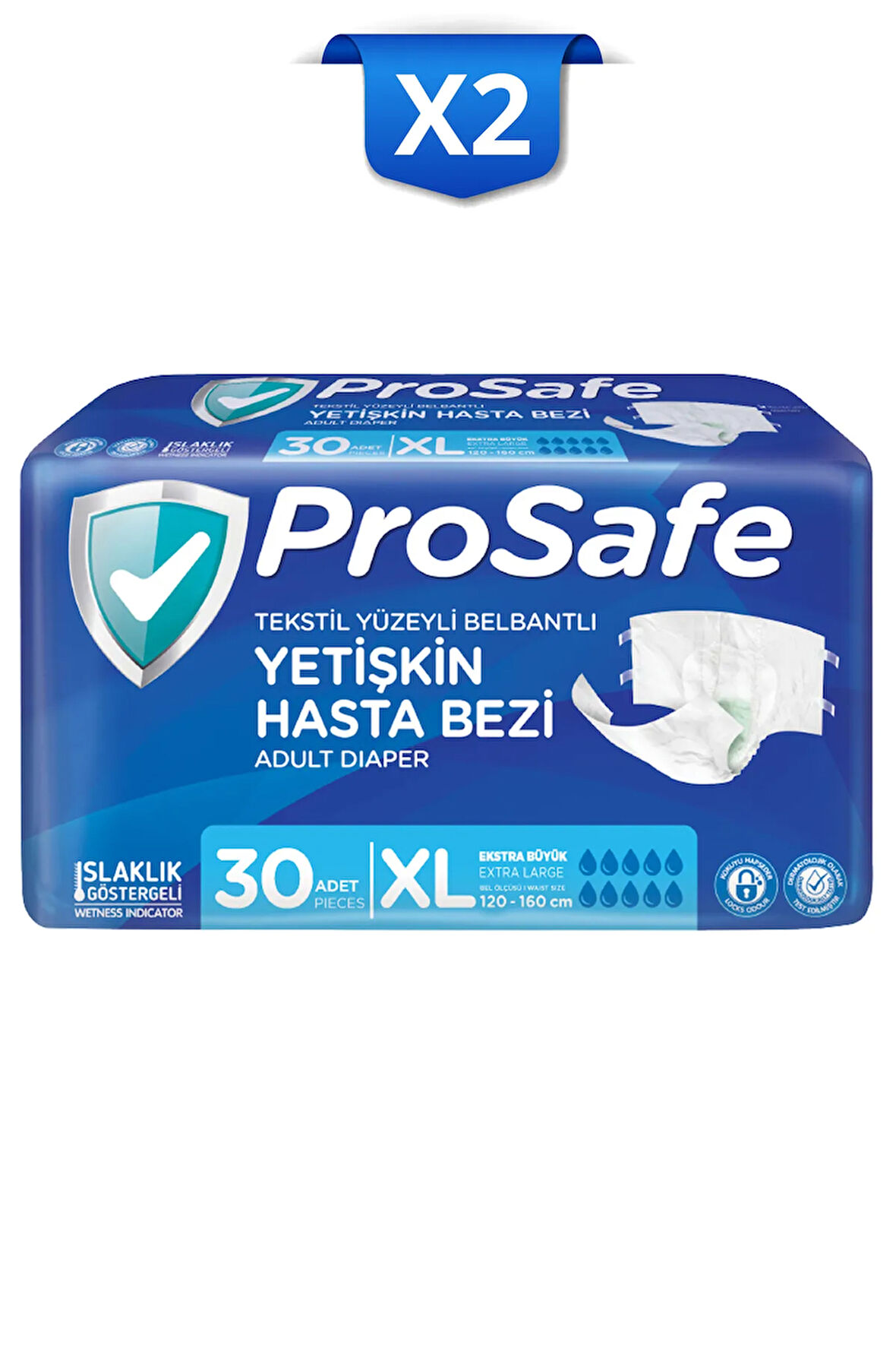 Belbantlı Yetişkin Hasta Bezi Xlarge 30'lu X2