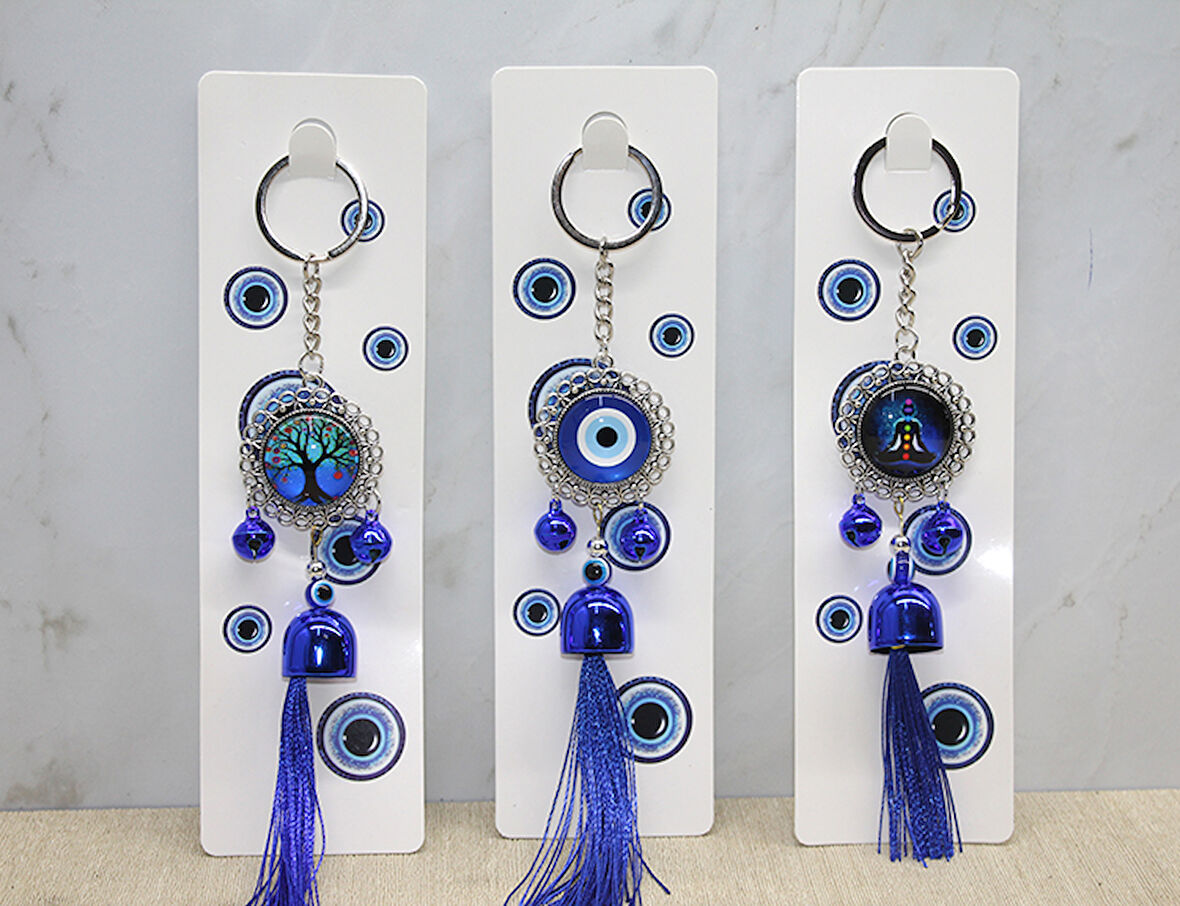 Metal Nazar Boncuğu Anahtarlık