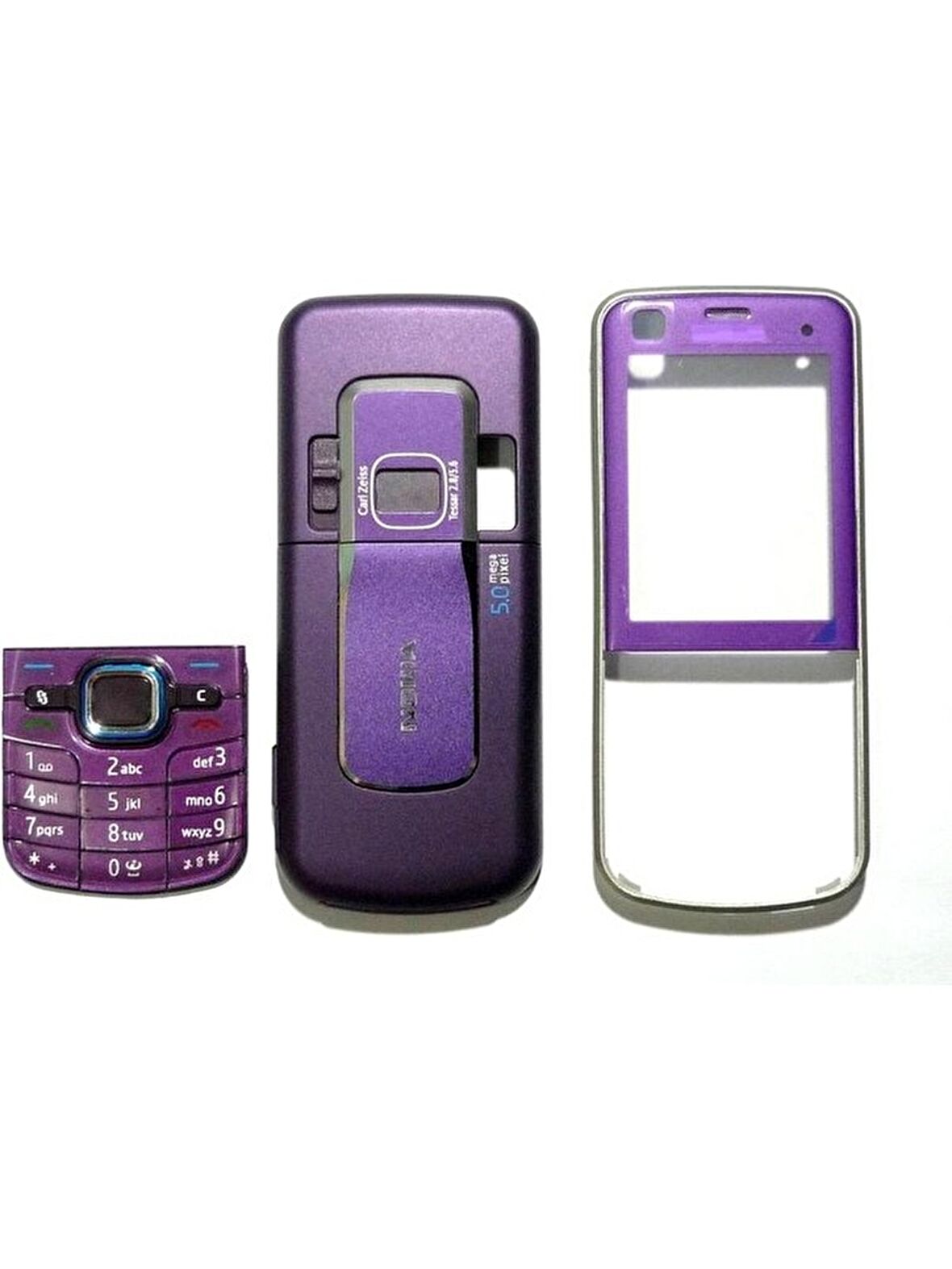 Nokia 6220C Telefon Kasası + Telefon Kapağı + Tuş Takımı (MOR)
