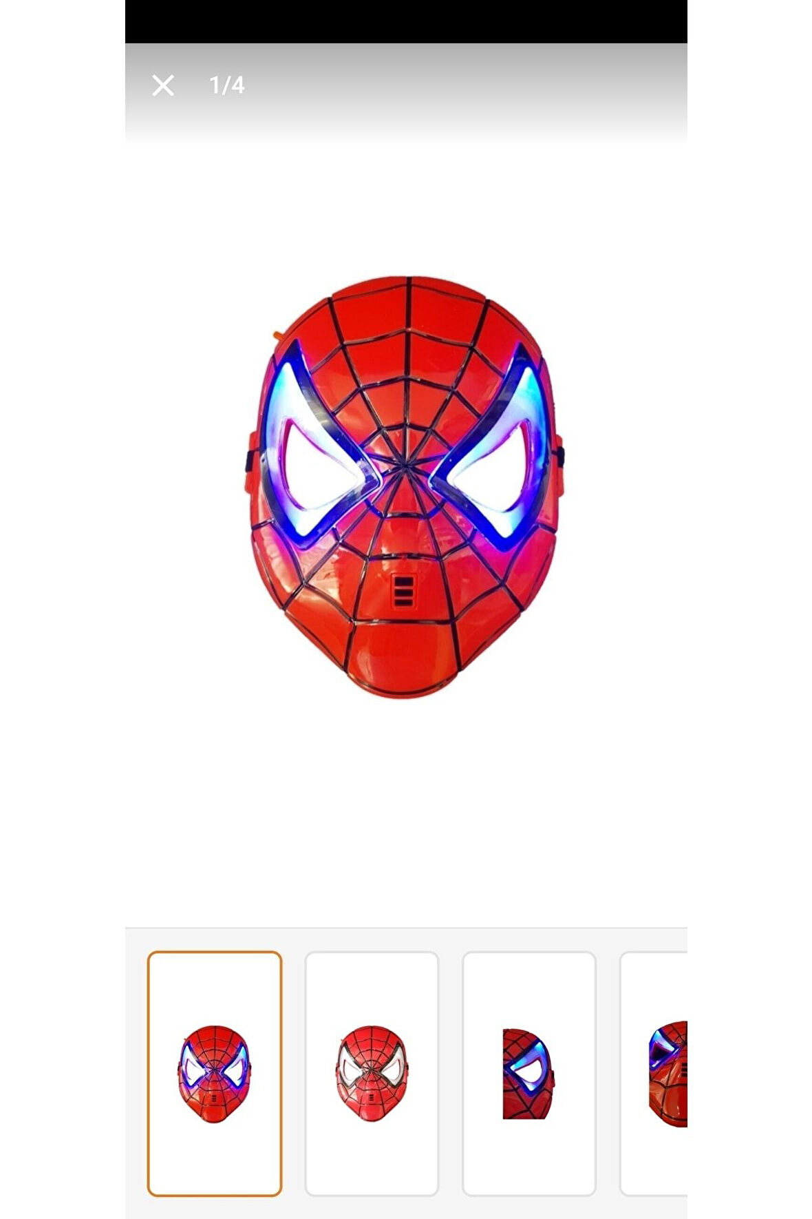 POŞETLİ IŞIKLI SPIDERMAN MASKESİ