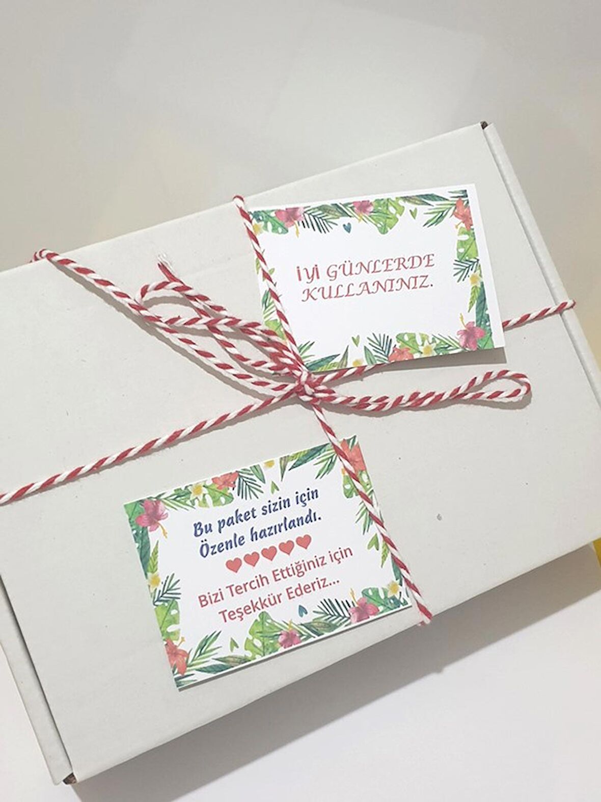 Teşekkür Kartı arkalı önlü 50 adet