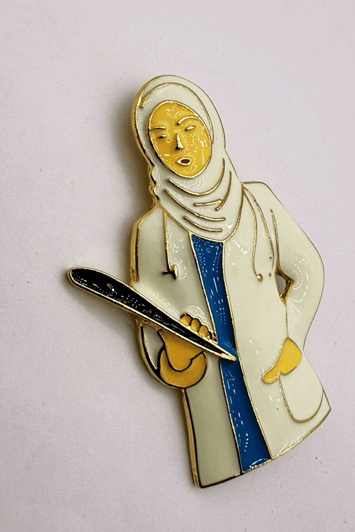 Kadın Doktor Hemşire Broş – Tıp Figürlü Renkli Rozet Pin Hediyelik Sağlıkçı Aksesuarı