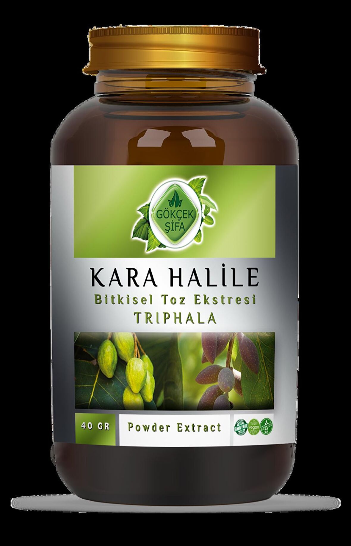 Gökçek Kara Halile Toz Ekstresi 40 Gr. Cam Kavanoz