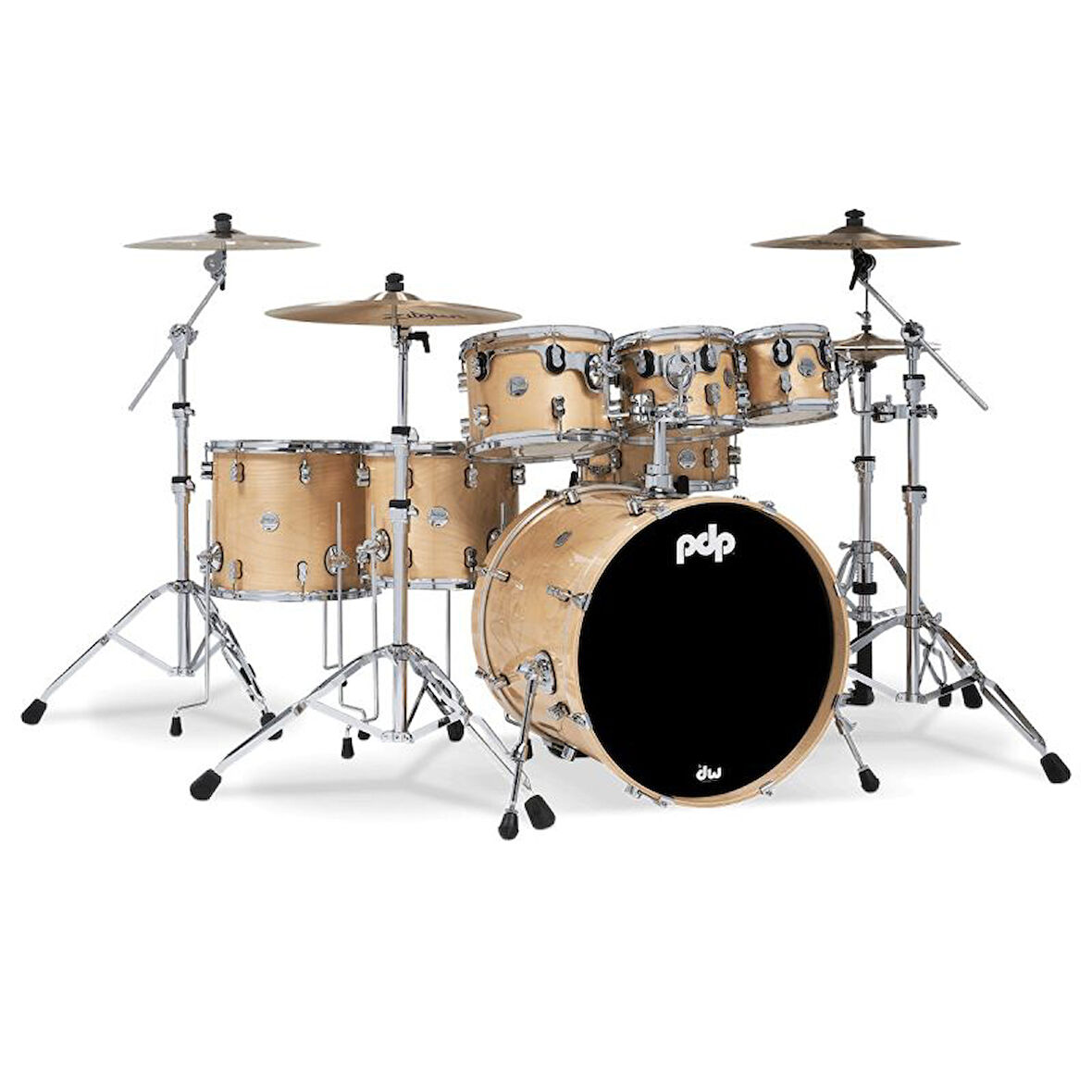 PDP Drums Concept Akçaağaç 7-Parça 22\" Akustik Davul (Natural Lacquer)