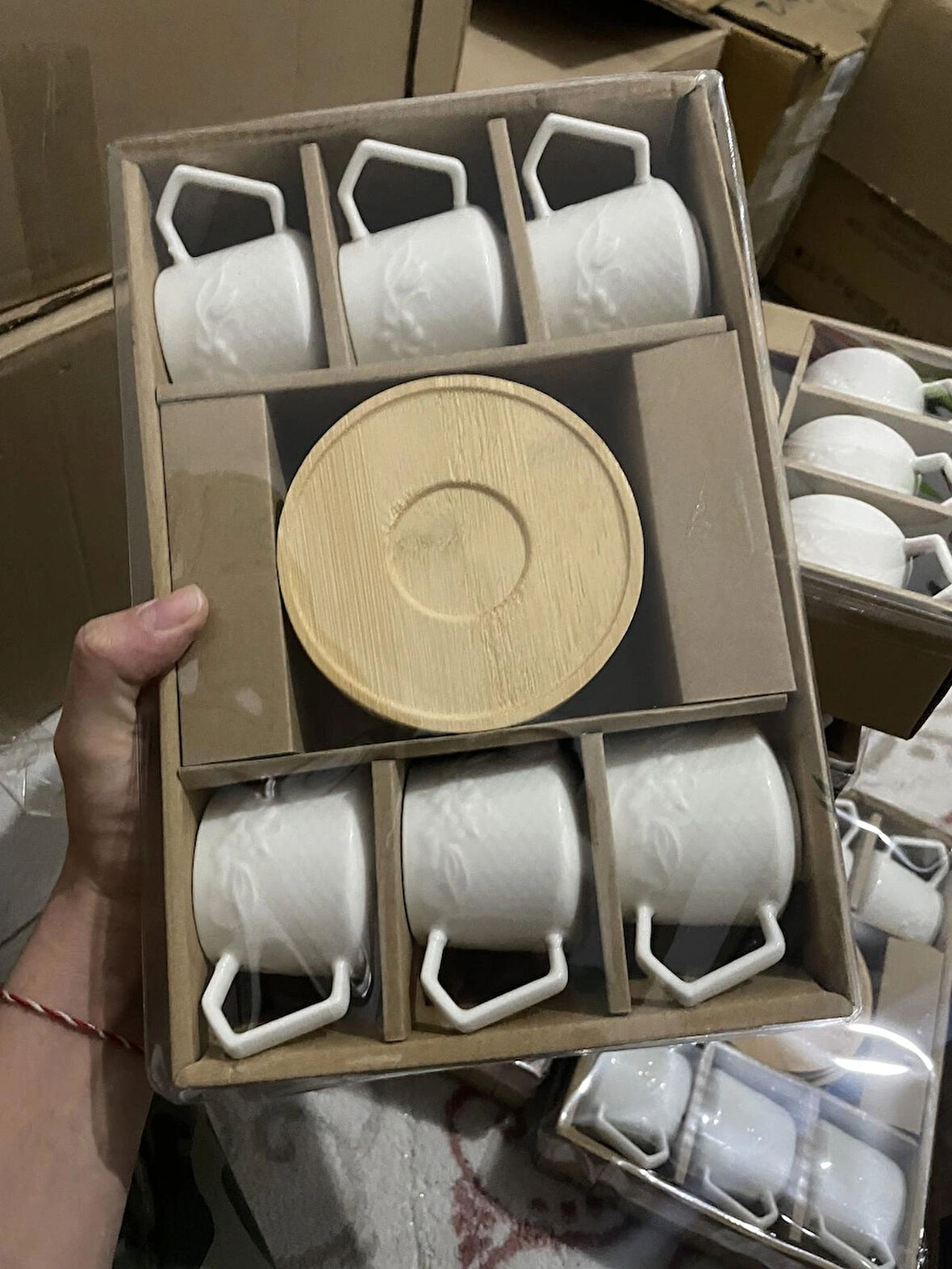 Bambu Tabaklı Kahve Fincanı
