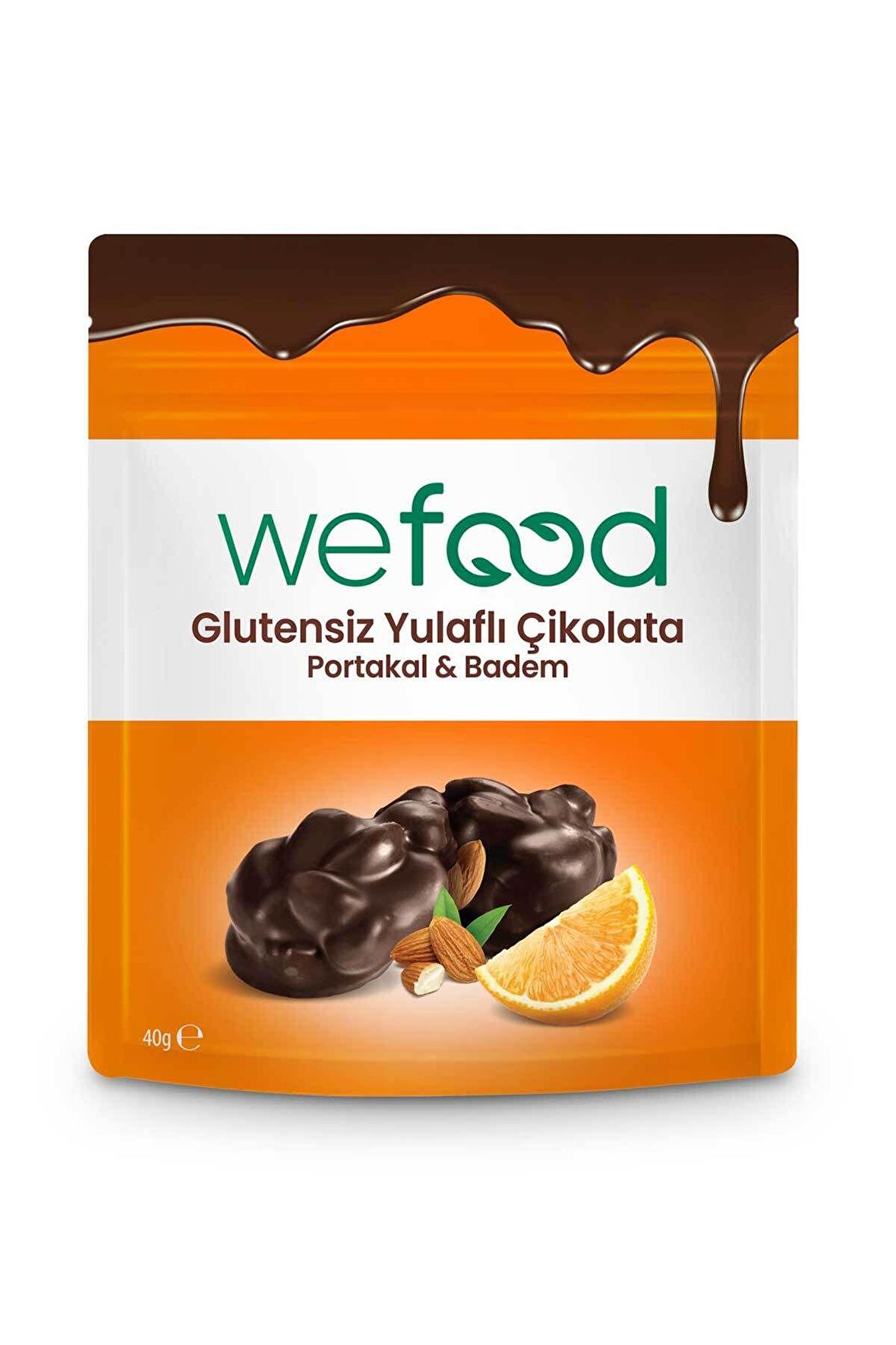 Glutensiz Yulaflı Çikolata Portakallı & Bademli 40 gr 3'lü