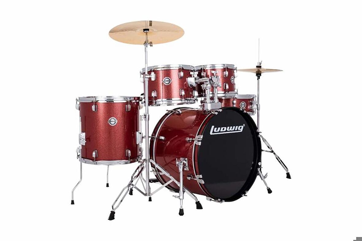 Ludwig Accent Fuse Red Sparkle Akustik Davul Seti