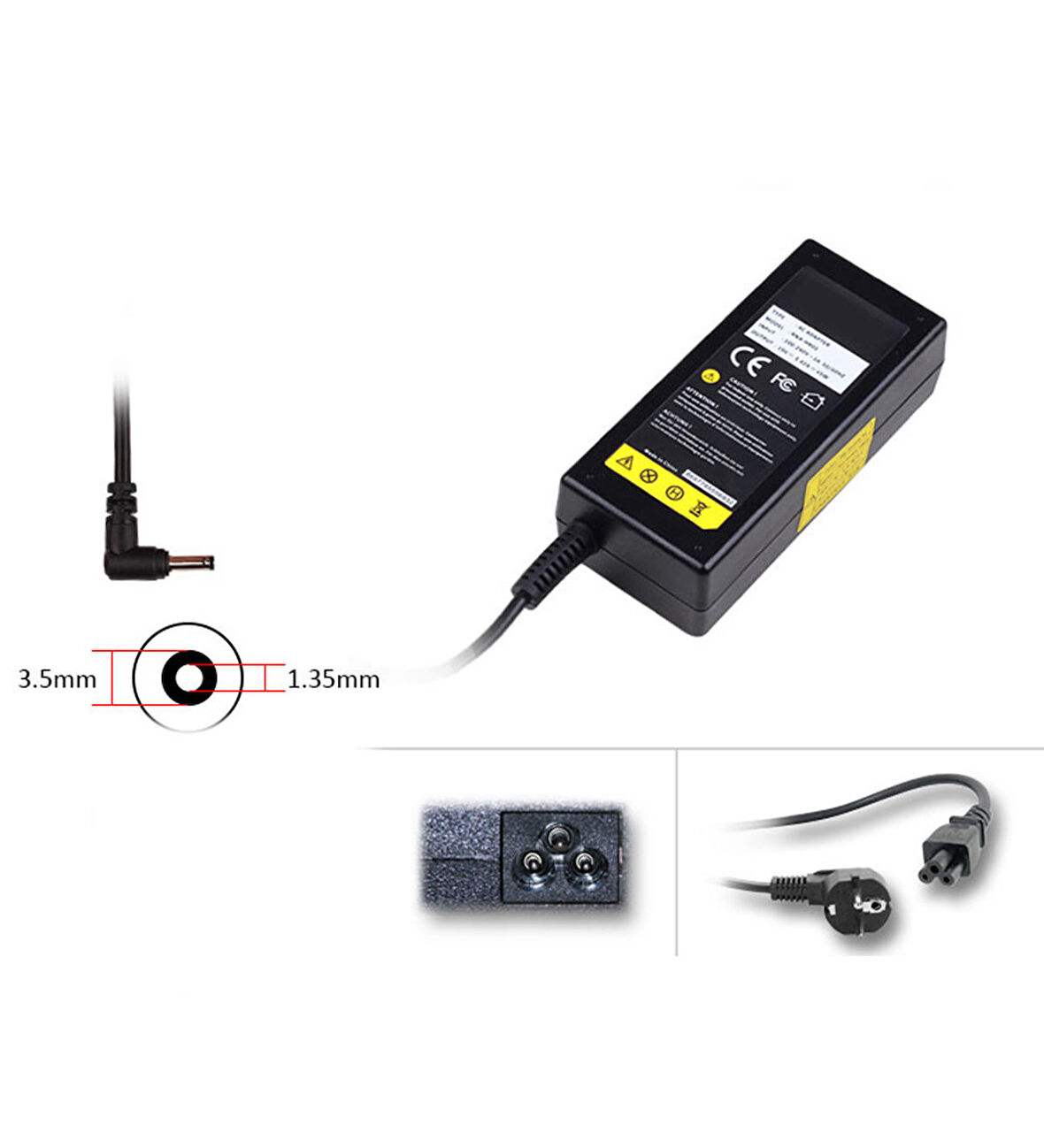 TechnoPc T15B-410 Adaptör Laptop Şarj Aleti